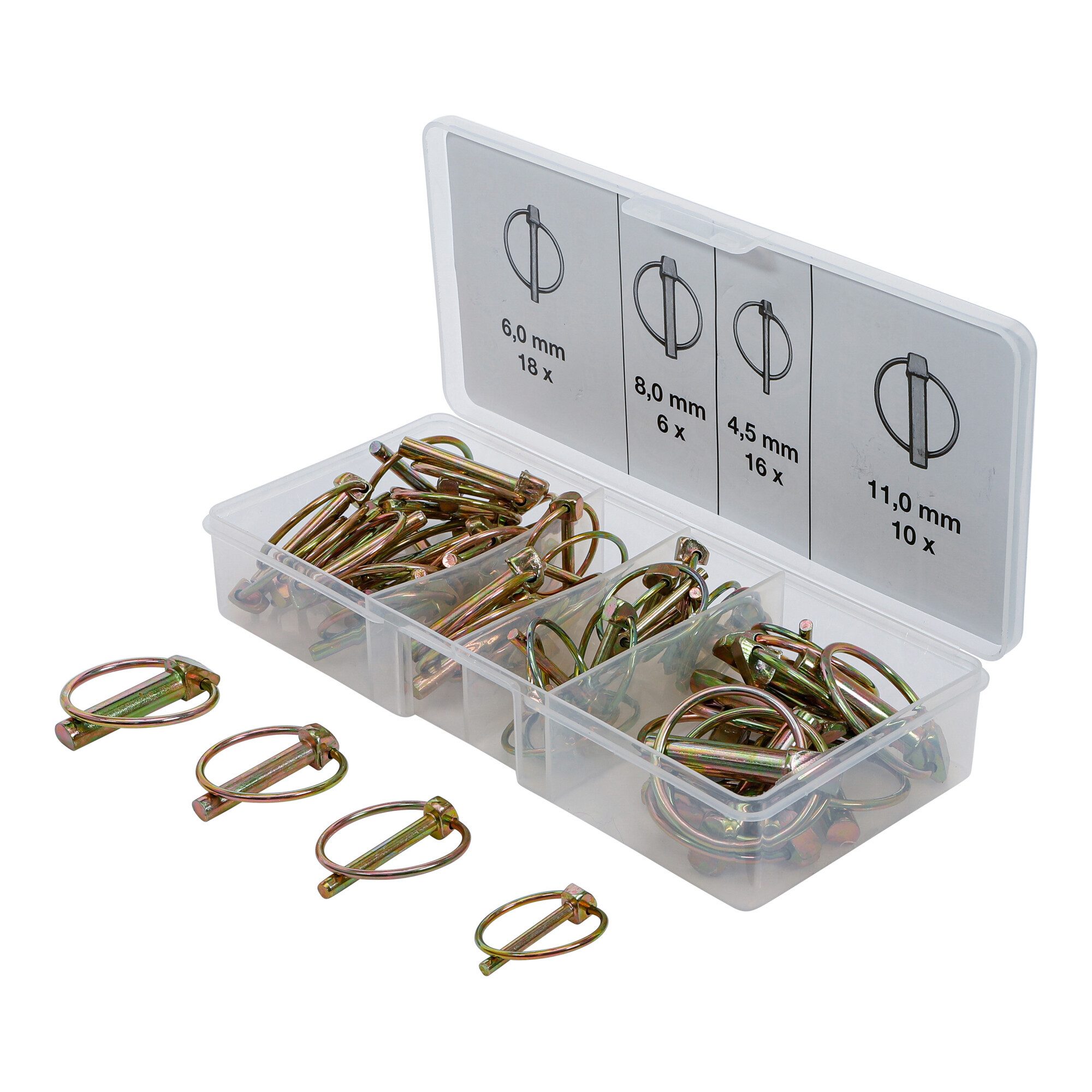 Zubehör-Set BGS Klappsplinte-Sortiment 50-tlg.