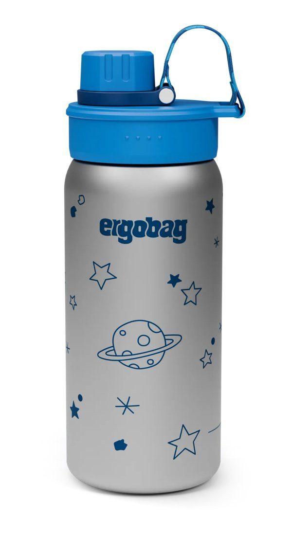 ergobag Trinkflasche Edelstahl Trinkflasche, auslaufsicher und kohlensäuregeeignet
