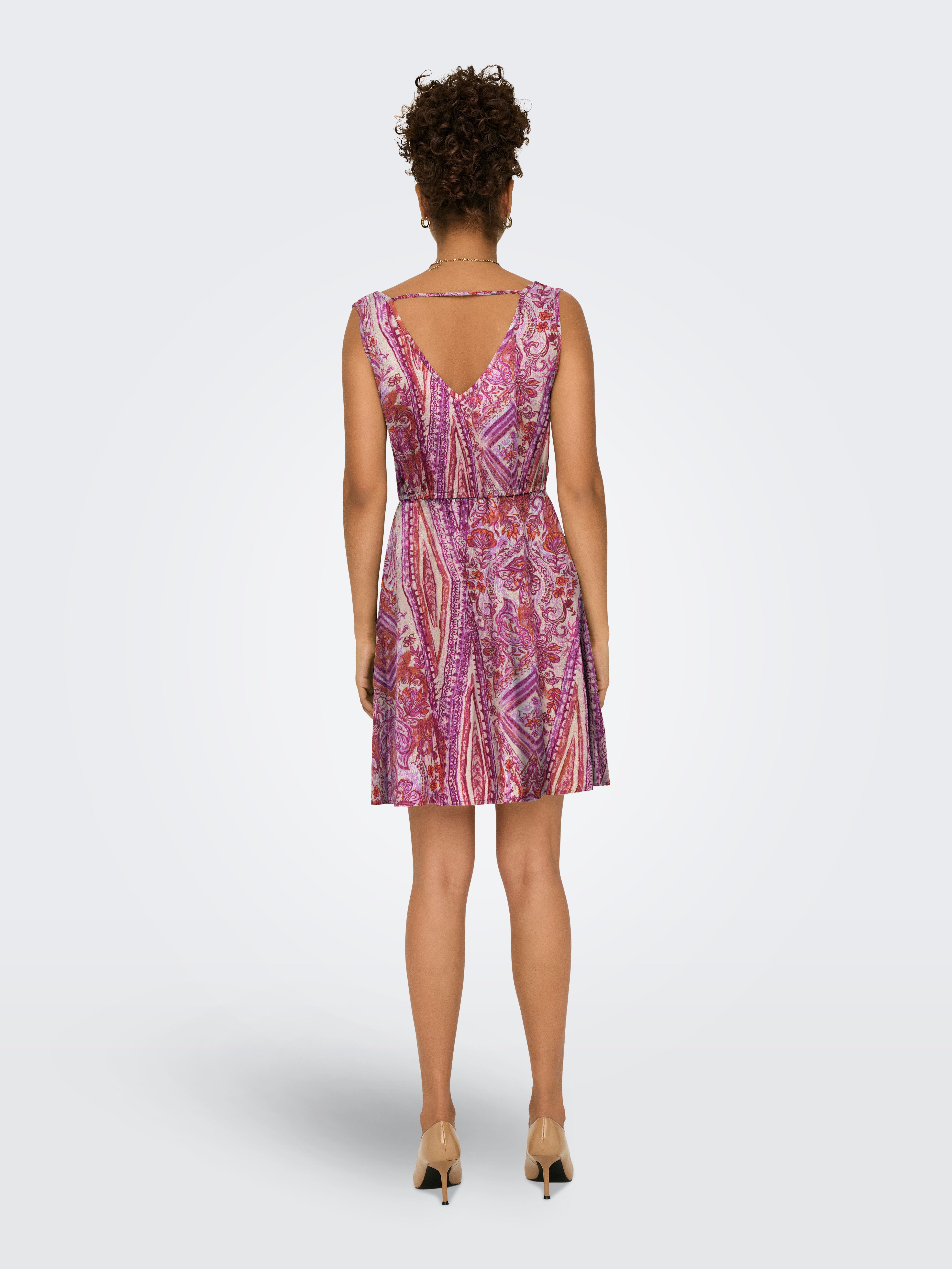 ONLY Minikleid ONLNOVA LIFE VIS SARA STRING DRESS AOP Sommerkleid günstig online kaufen