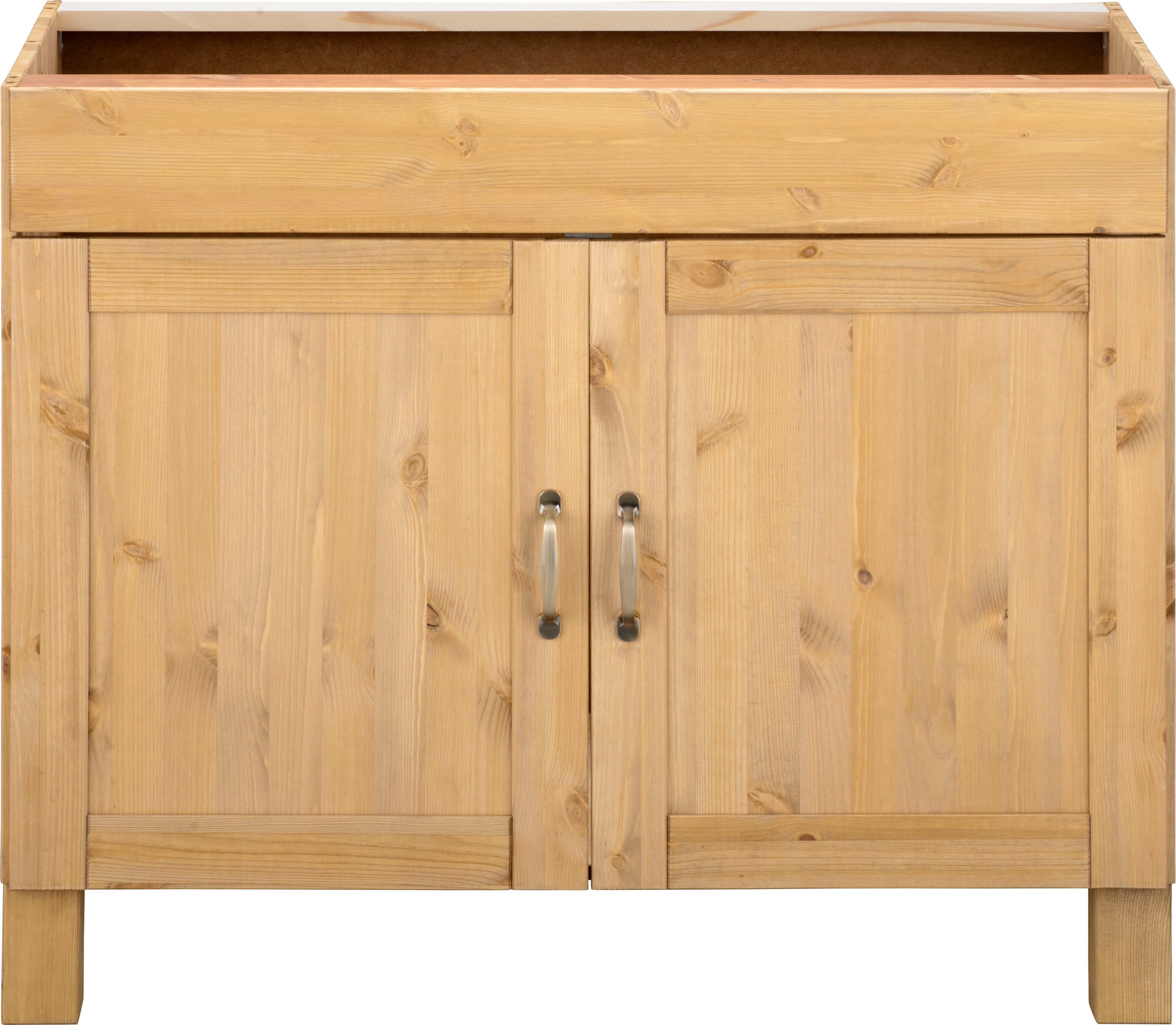 Home affaire Spülenschrank Alby Breite 100 cm, 2 Fächer