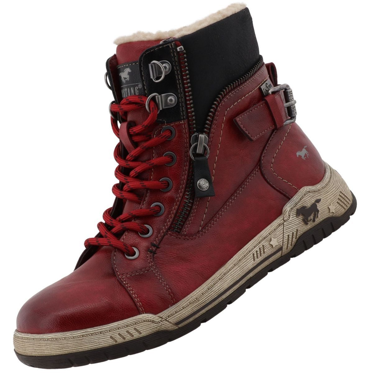 Mustang Shoes 15M0092001-red Stiefelette günstig online kaufen
