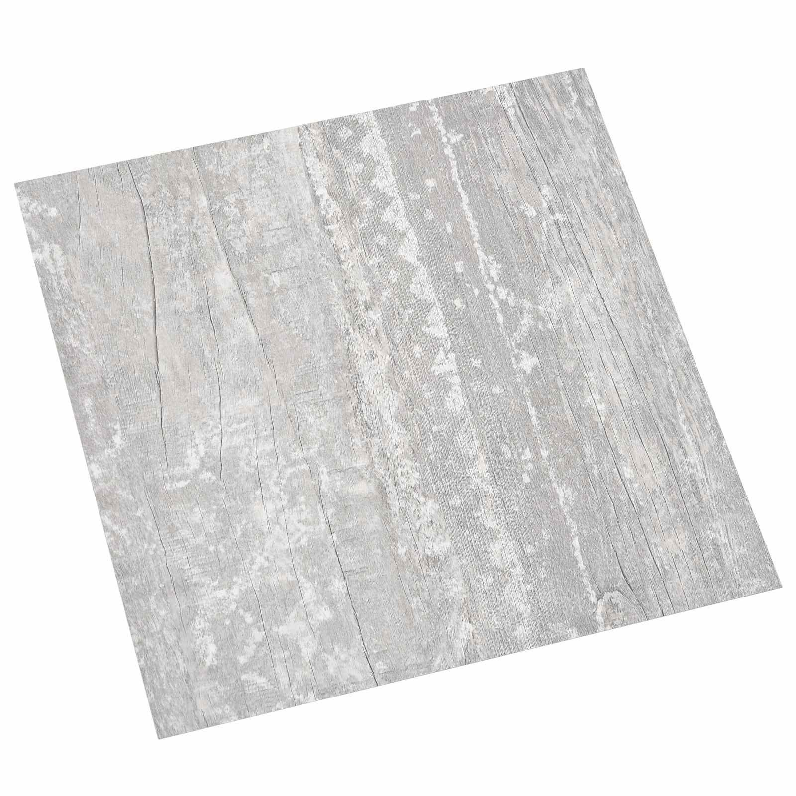 vidaXL Teppichboden Selbstklebende Bodenplanken 30,5 x 30,5 cm 20 pcs PVC Grau, Quadratisch