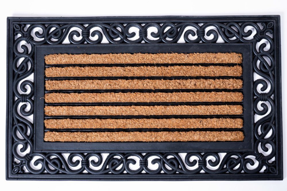 Jet-Line Stufenmatte Relief Fußmatte SUSANNE 45x75cm Schuhabstreifer Or