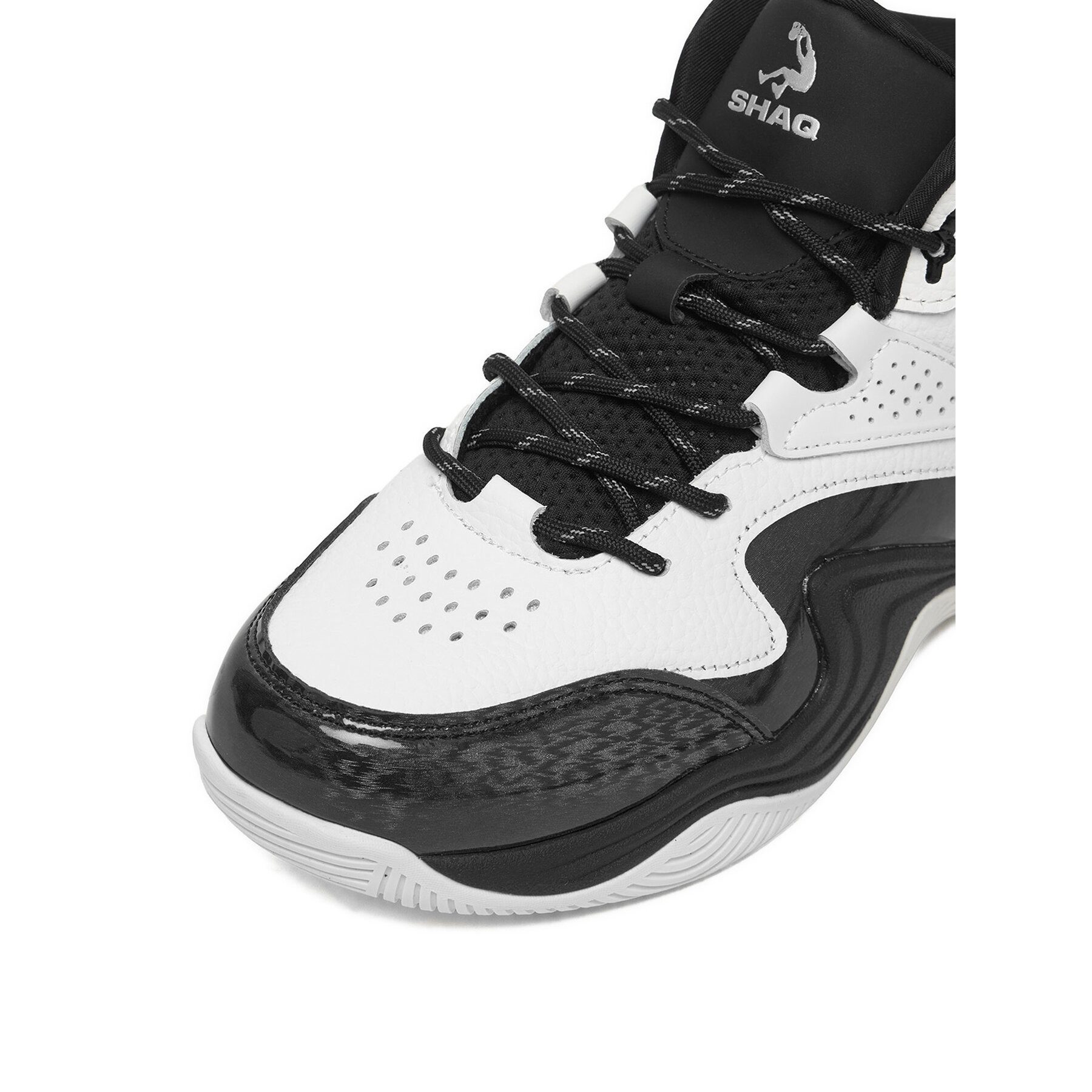 Shaq Shaq Basketballschuhe Junge Weiß SHAQ-EO-JUGERNAUT AQ95041B-BW Schwarz Basketballschuh – Bild 5 von 5