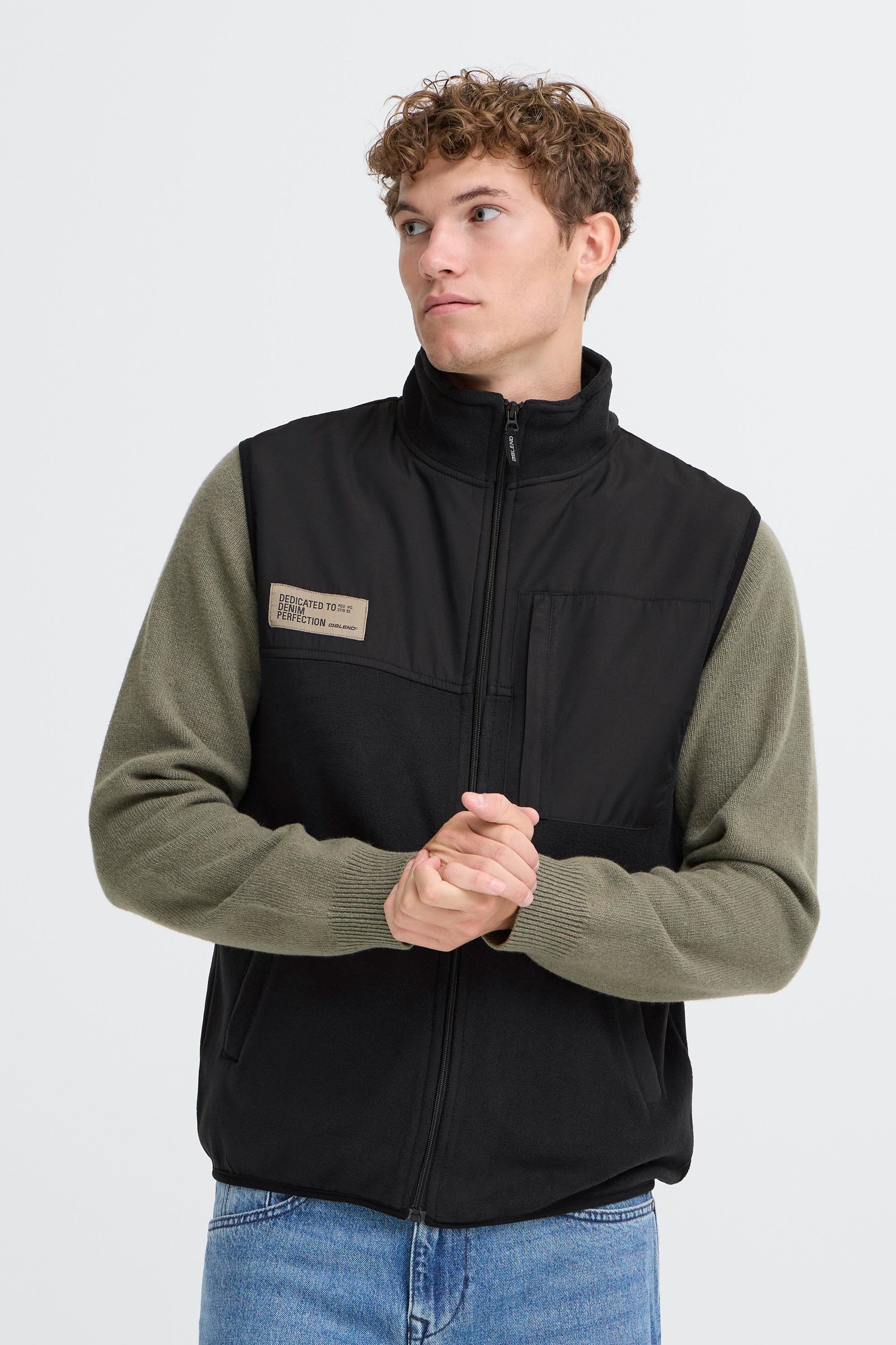 Blend Fleeceweste BHMasis Gemütliche Fleeceweste mit Stehkragen günstig online kaufen