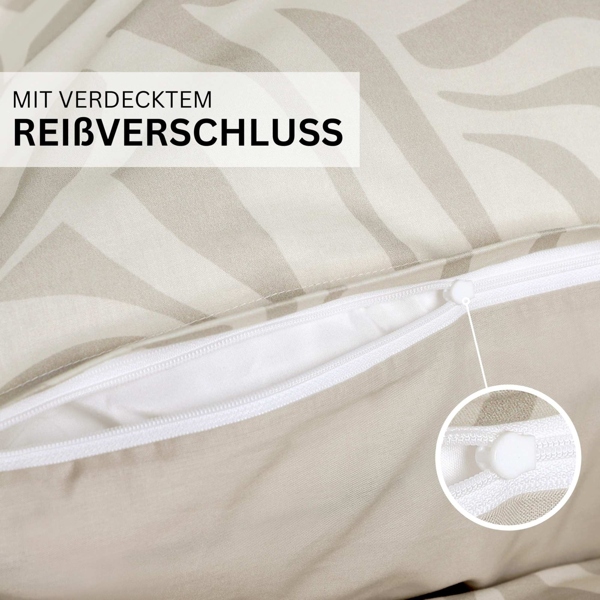 Esprit Bettwäsche SALMLO Bettwäsche, Baumwolle, 1 teilig, 140 x 200 cm in Beige