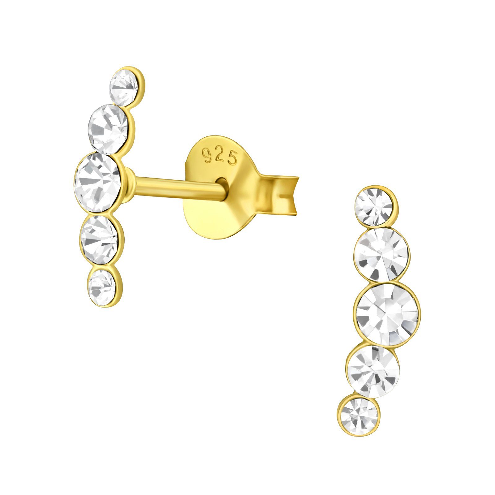 ALEXANDER YORK Paar Ohrstecker KRISTALLREIHE 5 in Gold, 2-tlg., 925 Sterlin günstig online kaufen