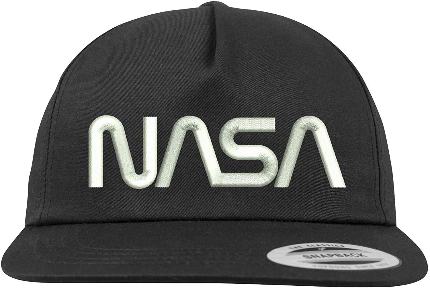 Youth Designz Baseball Cap NASA Kinder Cap mit modischer Logo Stickerei Weiß/Schwarz
