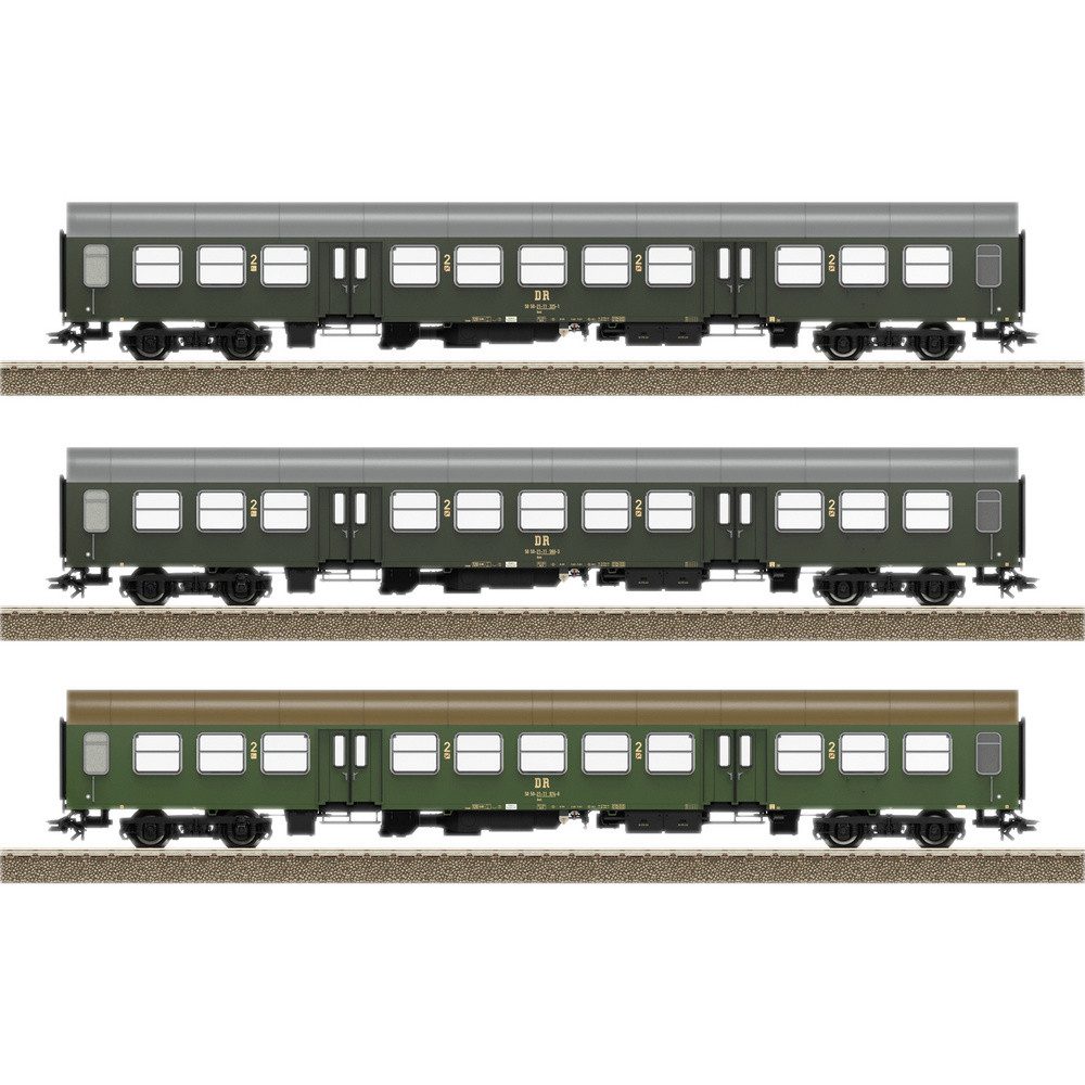 TRIX H0 Personenwagen TRIX H0 23180 H0 3er-Set Personenwagen Halberstädter der DR
