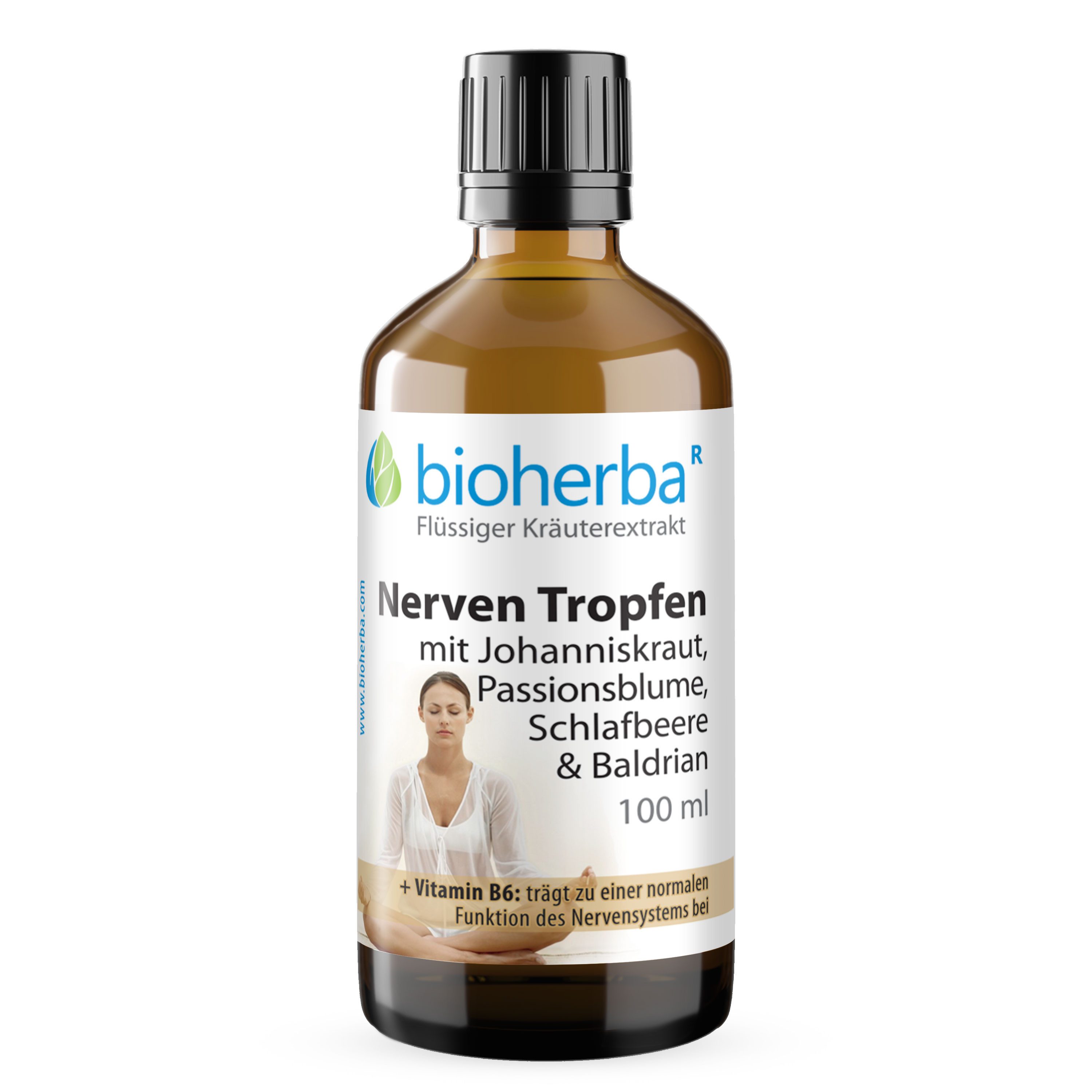 BIOHERBA R Bioherba Nerven Tropfen Tinktur 100 ml Glasflasche, 1 er