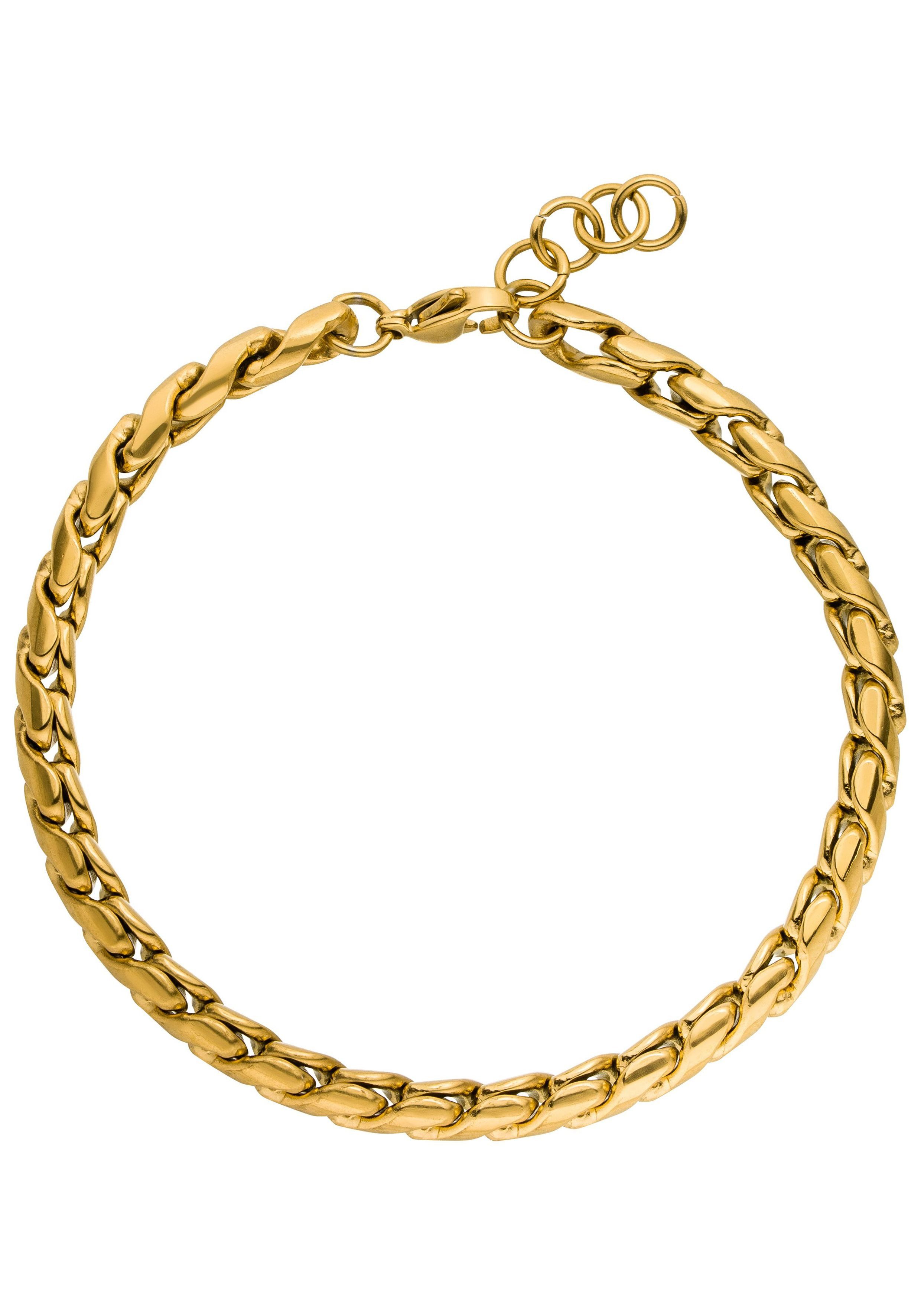 JOBO Armband, aus Edelstahl goldfarben 21 cm günstig online kaufen