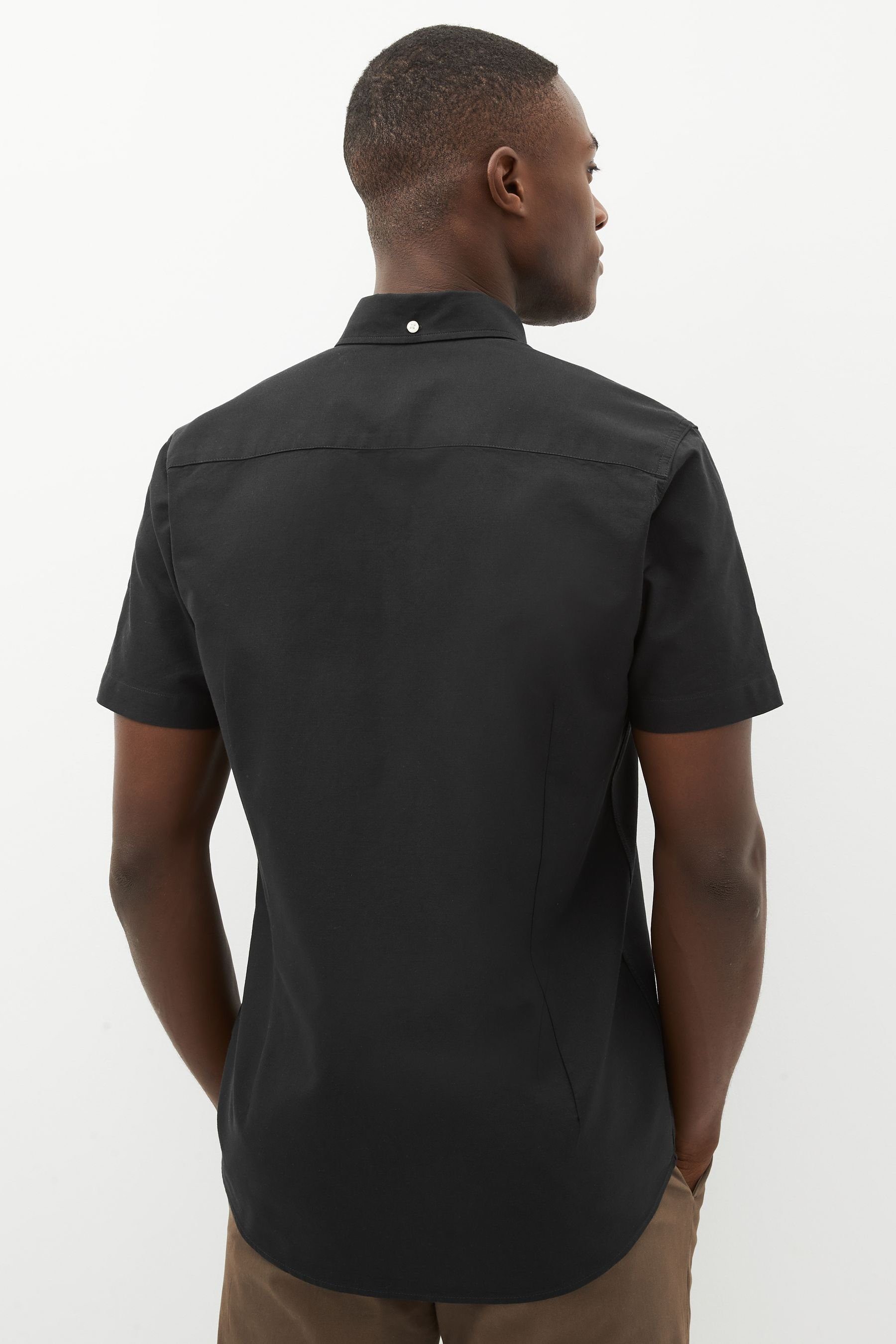 Next Kurzarmhemd Slim Fit Kurzarm-Oxfordhemd (1-tlg) günstig online kaufen