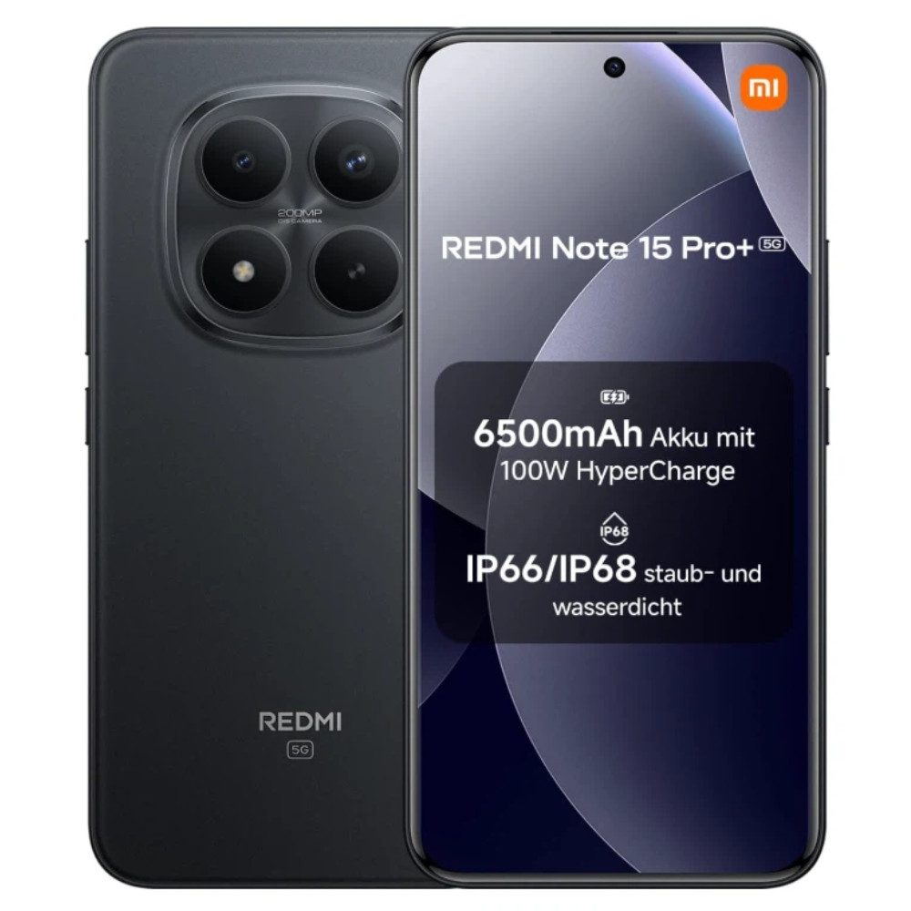 Xiaomi Redmi Note 15 Pro+ 12GB+512GB Smartphone (6.83 Zoll, 512 GB Speicherplatz, 200 MP Kamera)