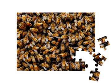 puzzleYOU Puzzle Bienenvolk versammelt sich um seine Königin, 48 Puzzleteile, puzzleYOU-Kollektionen Bienen