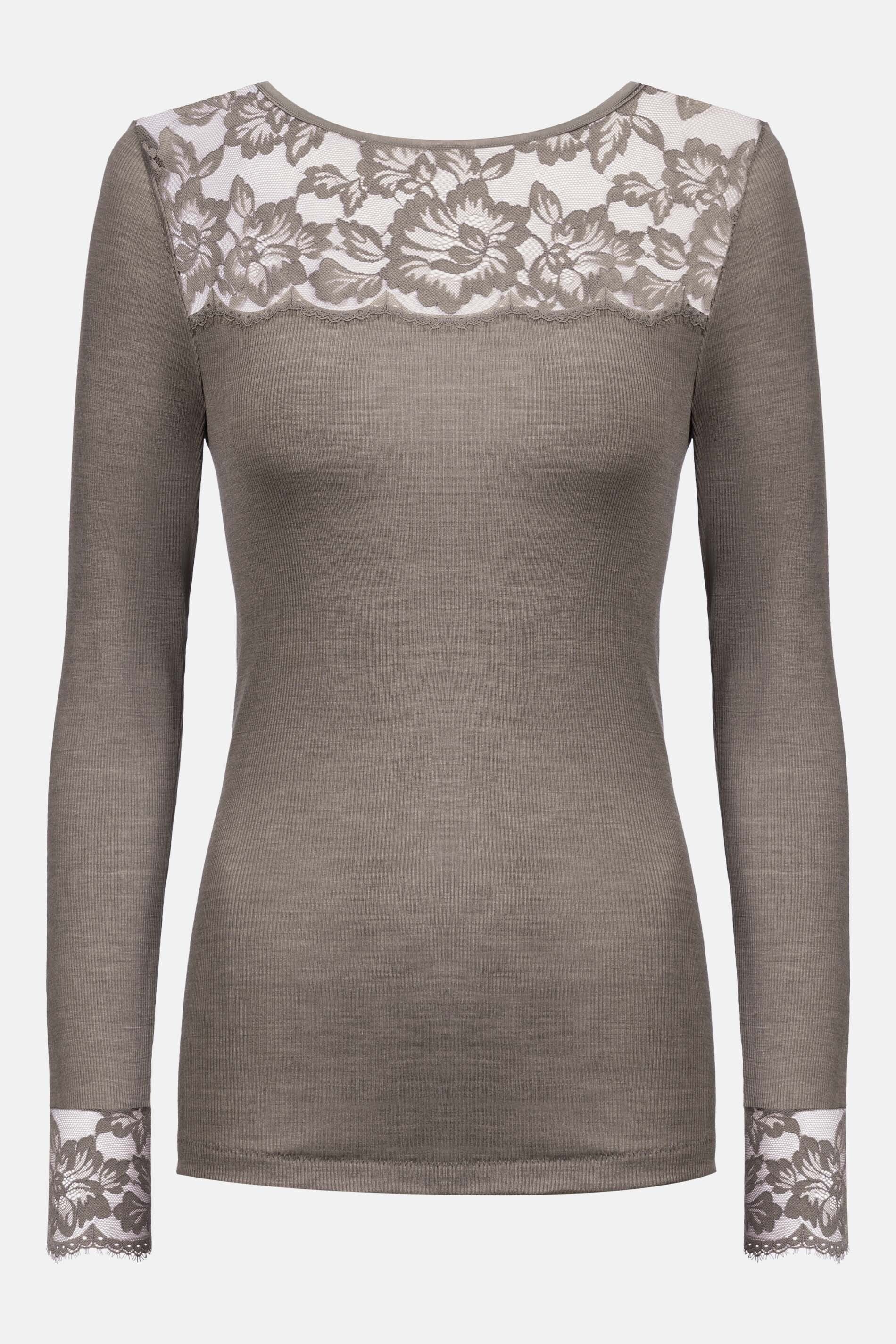 Mey Langarmshirt Damen Serie Wool Love Unifarben (1-tlg) günstig online kaufen