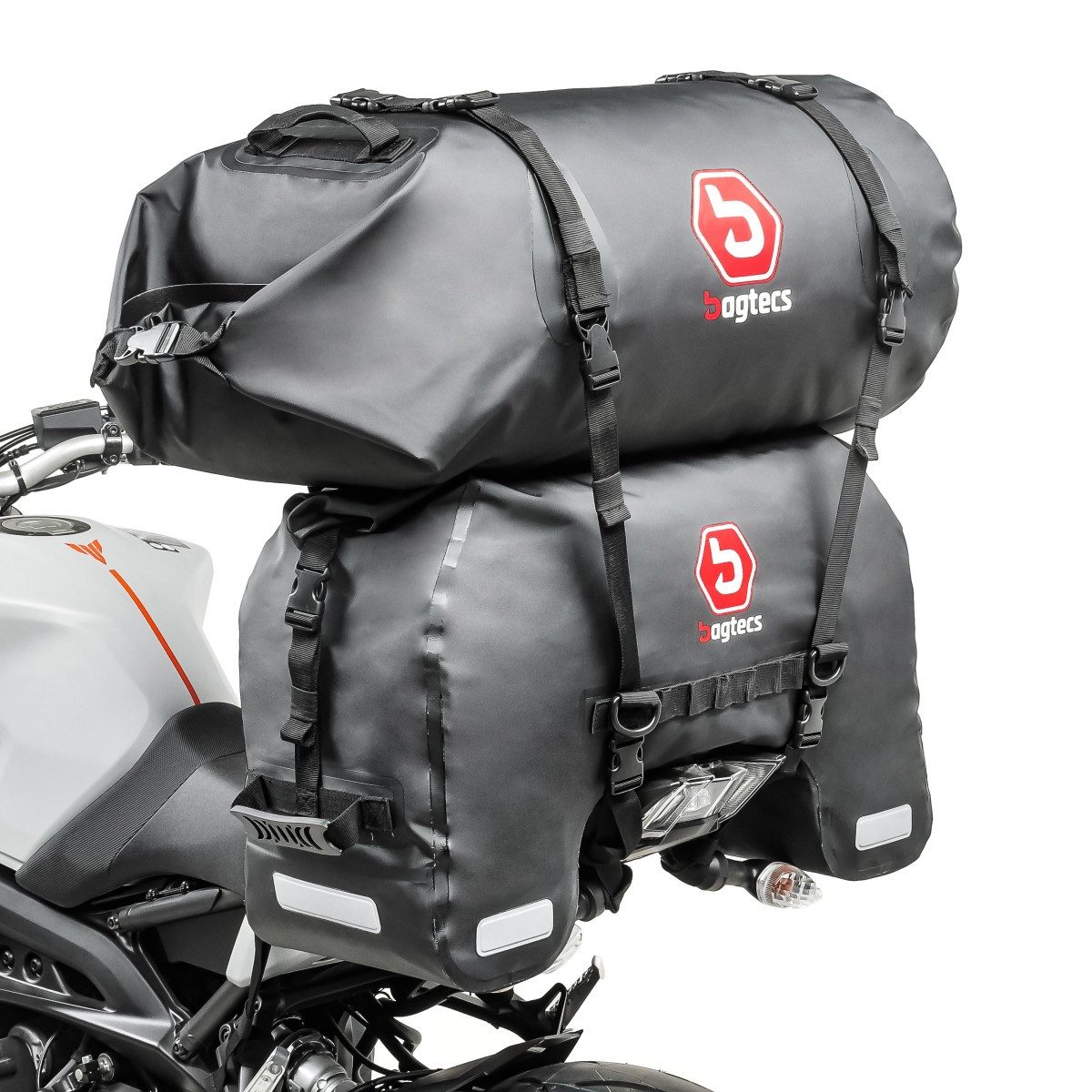 Reisetasche Hecktasche SX45 + Gepäckrolle RB50 für Honda Africa Twin XRV 750 / 650