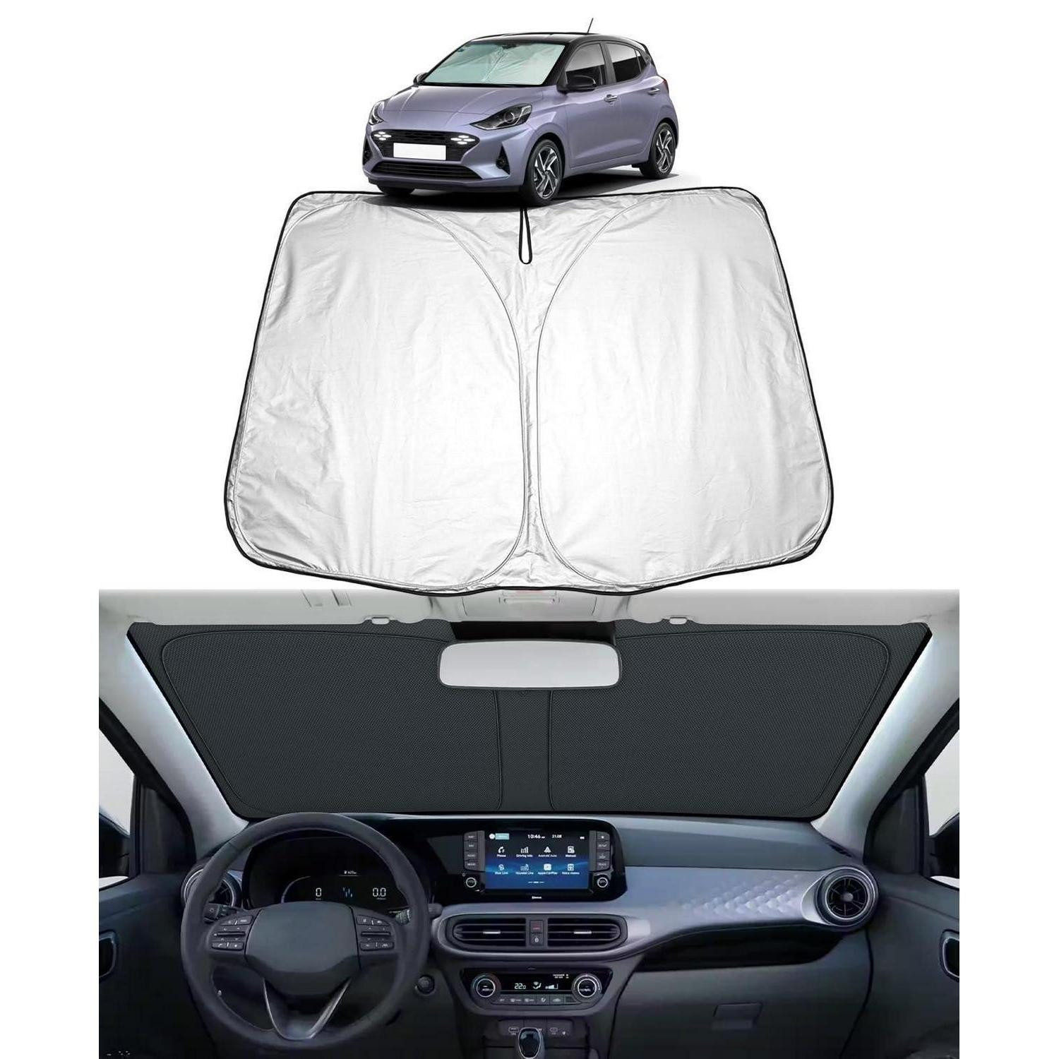 LuxusKollektion Frontscheibenabdeckung Sonnenschutz Frontscheibe Hyundai i10 2020-2026, 70 x 0.5 cm, (1-St)