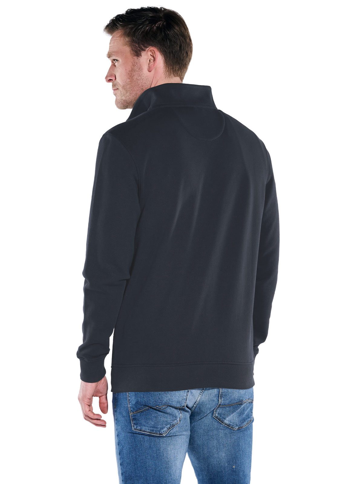 Engbers Sweatshirt Herren Sweatshirt Stehbund, Saphirblau