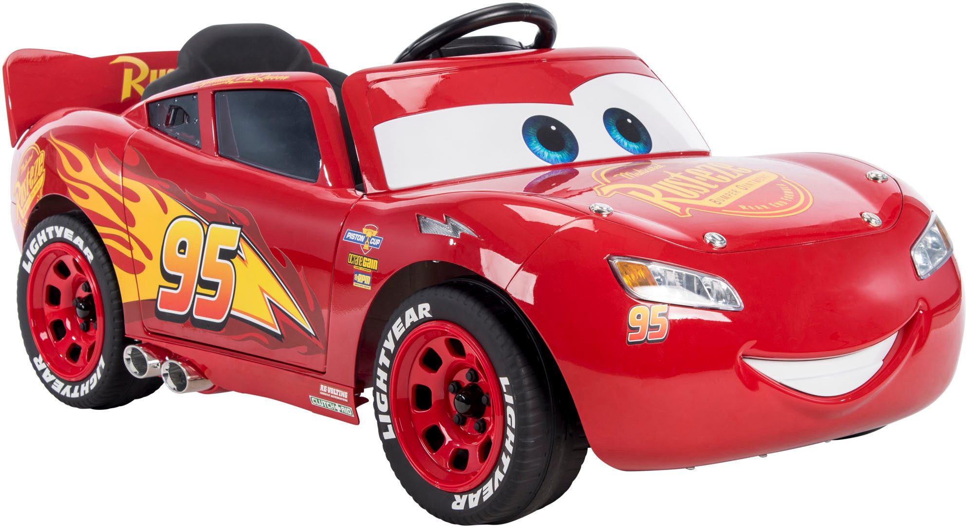 Huffy Elektro-Kinderauto Cars Lightning McQueen Auto 7.2v, Belastbarkeit 27 kg