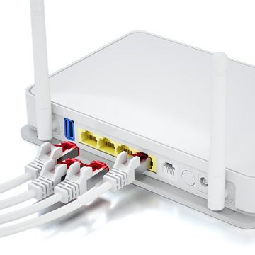 deleyCON deleyCON 1m CAT6 Patchkabel S-FTP PIMF Netzwerkkabel Ethernetkabel - LAN-Kabel
