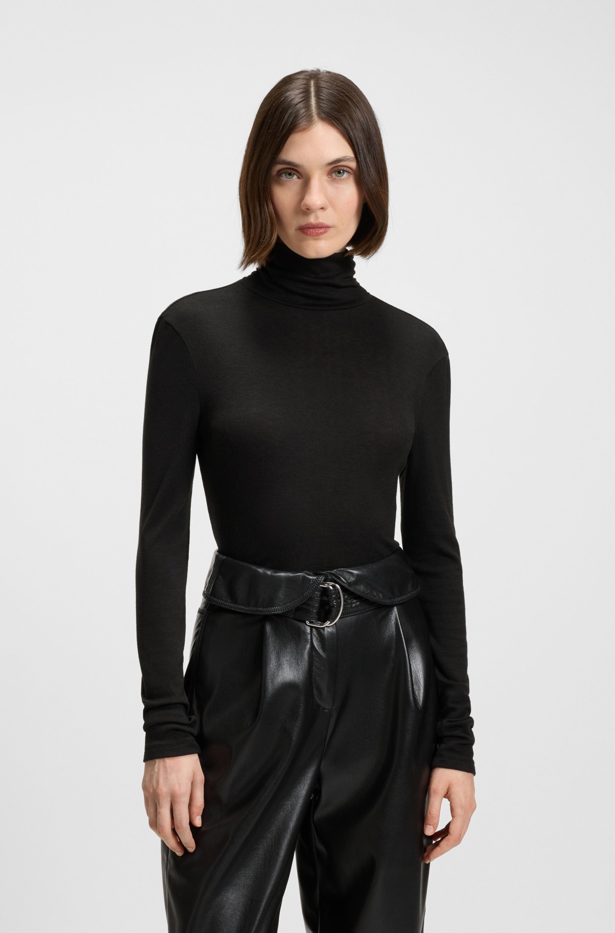 BOSS ORANGE Rollkragenshirt Eliana Premium Damenmode günstig online kaufen