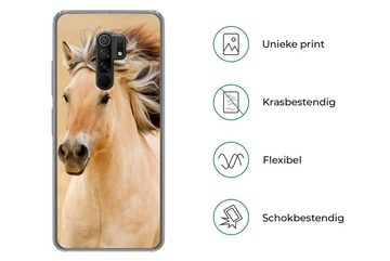 MuchoWow Handyhülle Pferde - Tiere - Mähne - Porträt, Phone Case, Handyhülle Xiaomi Redmi 9, Silikon, Schutzhülle