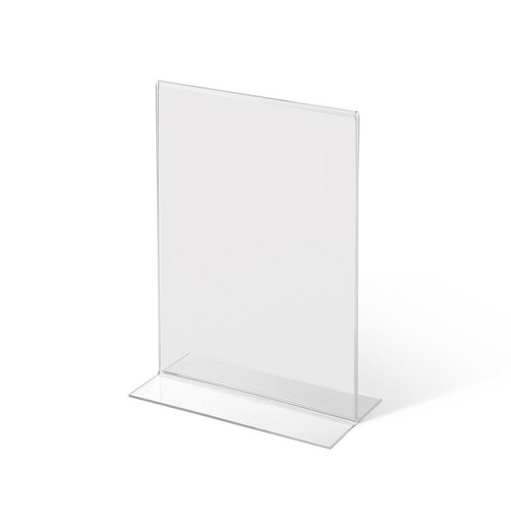 Einzelrahmen Showdown Displays Acrylaufsteller in T-Form DIN A5 hoch