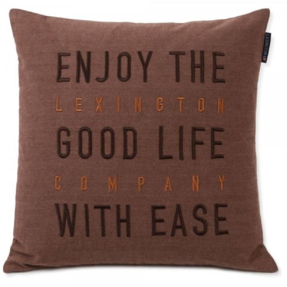 Kissenhülle LEXINGTON Kissenhülle Good Life Herringbone Cotton Flanell Beige (50x5, Lexington