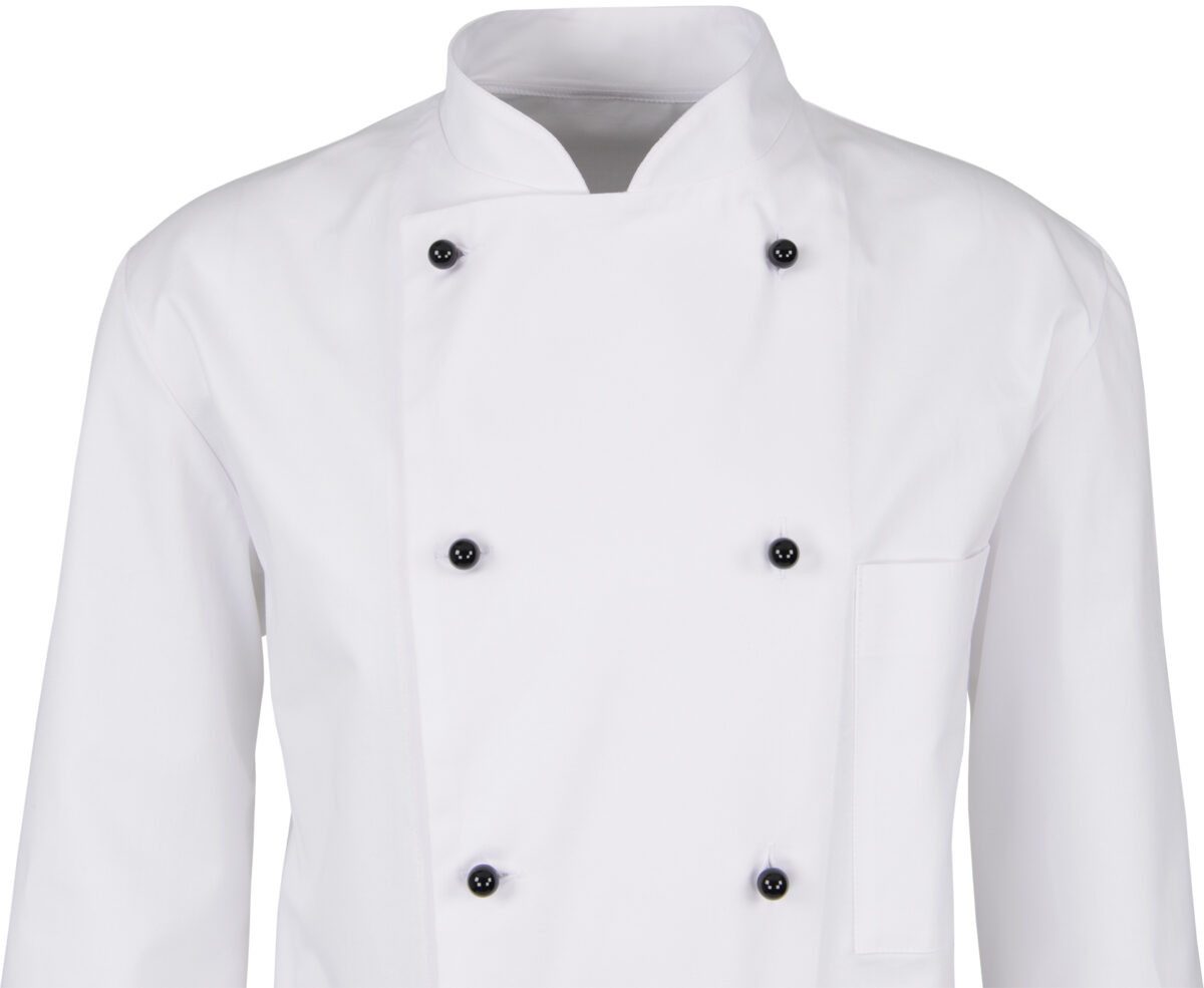 BEB Arbeitsjacke beb GASTRO Herren KOCHJACKE Stehkragen Baumwolle Weiß