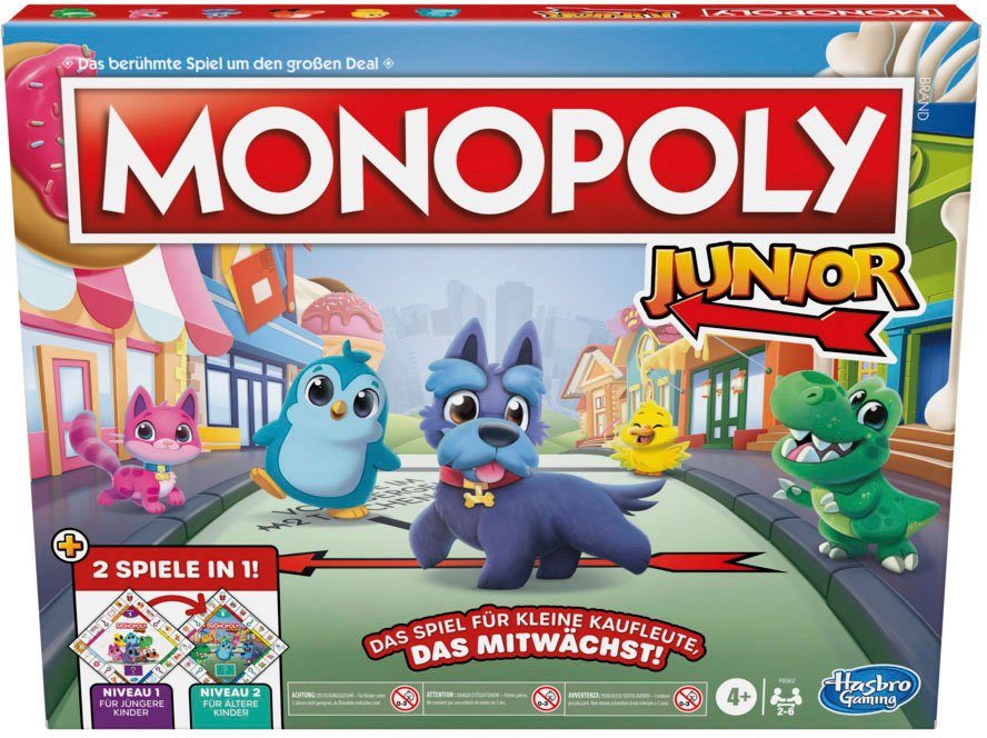 Hasbro in Europe 2in1, Junior Spiel, Made Monopoly