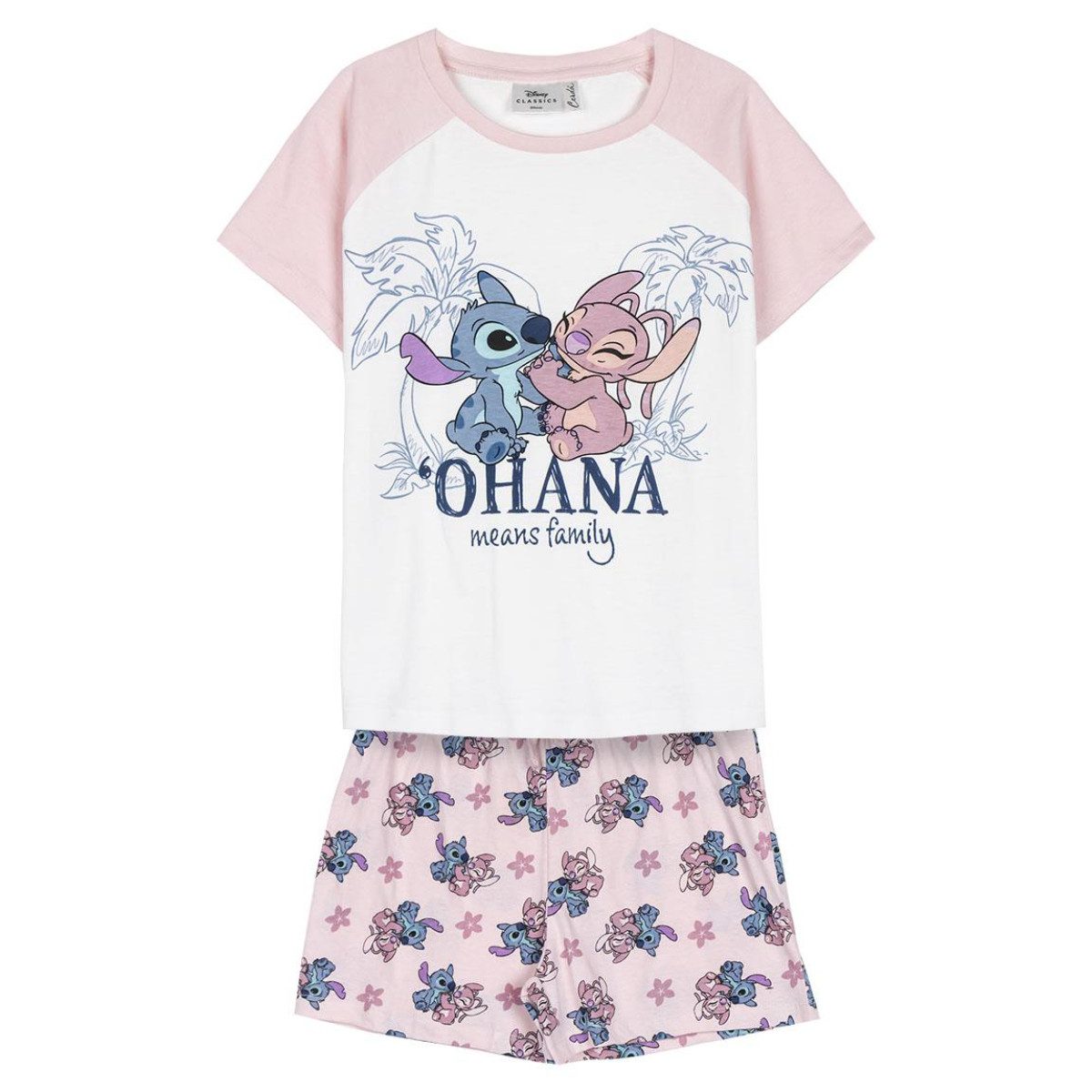 Pyjama Schlafanzug Kinder T-Shirt & Short aus 100 % Baumwolle