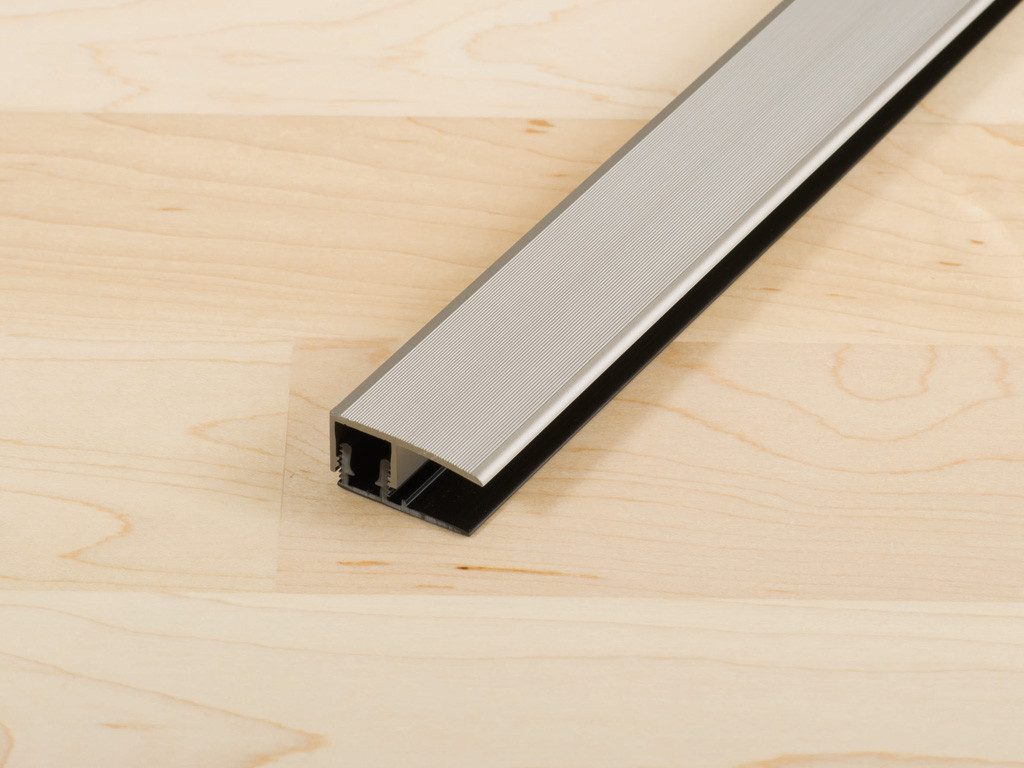 PROLINE Abschlussprofil Abschlussprofil PROVARIOclip Universal Aluminium eloxiert Edelstahl