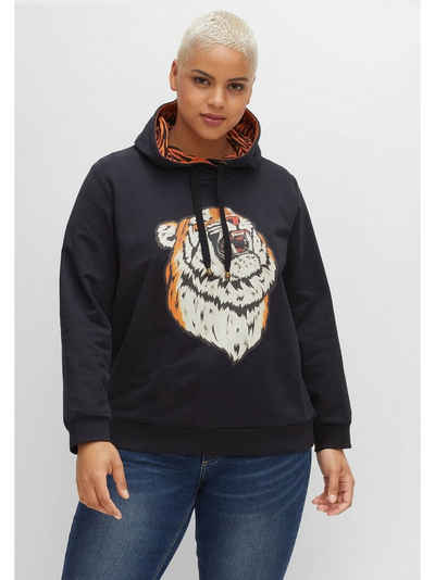 sheego by Joe Browns Kapuzensweatshirt Große Größen mit Animal-Frontdruck