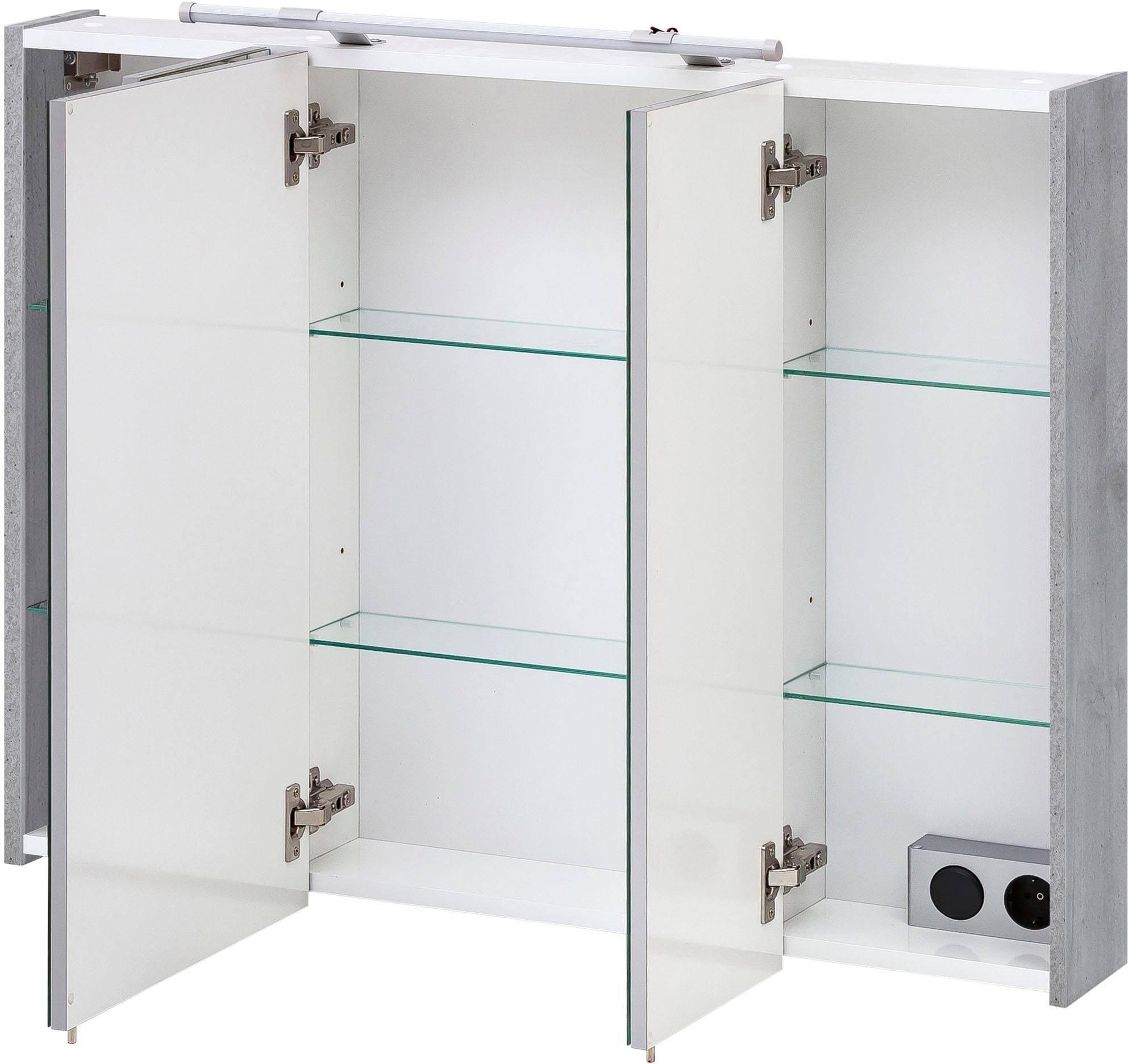 Schildmeyer Spiegelschrank Dorina, Spiegelschrank, Made in Germany, B: 90 cm Solide Verarbeitung - Dieses Produkt ist in Deutschland gefertigt