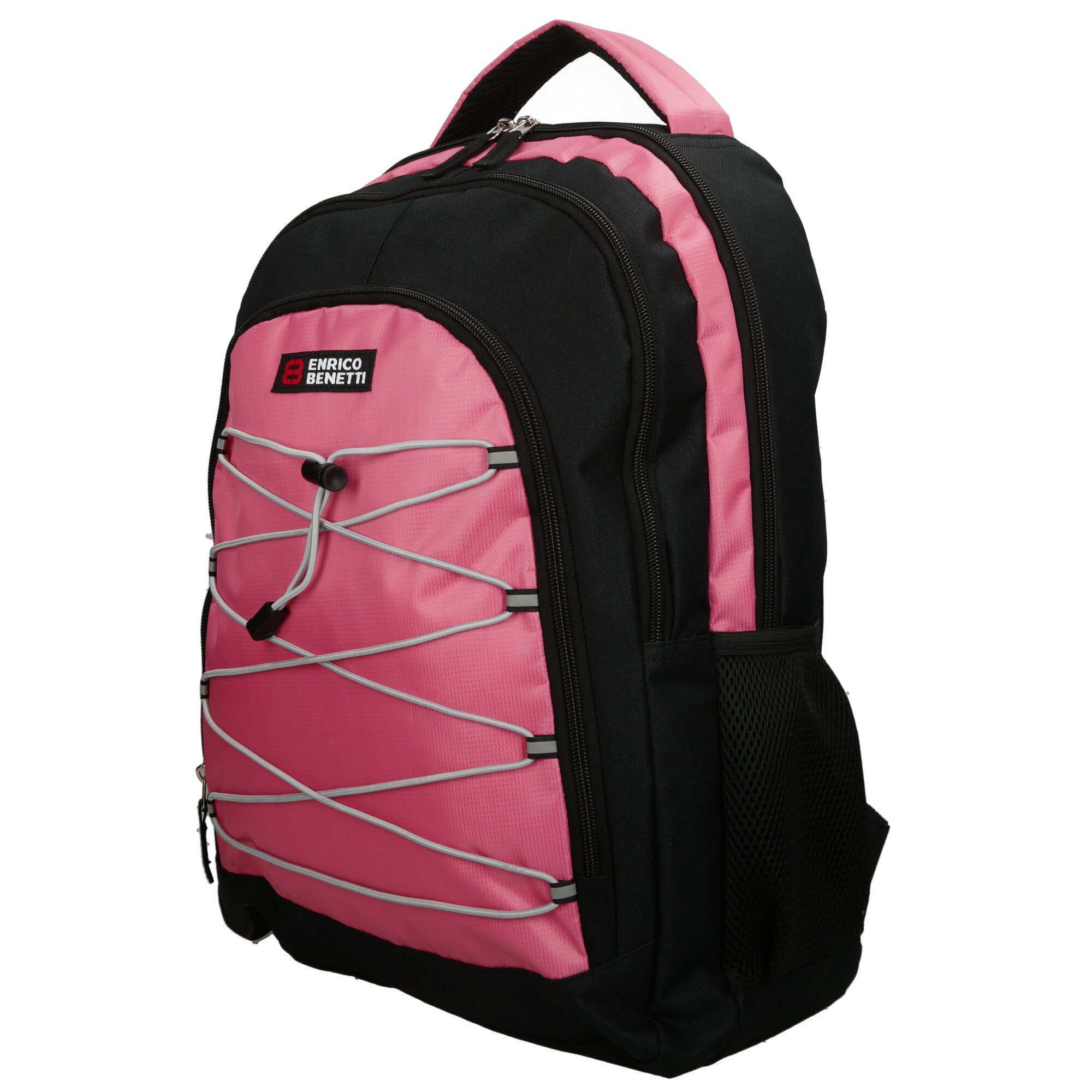 Tasche leicht, rosa Herren Damen Laptopfach Cityrucksack Rucksack Christian Wippermann Outdoor