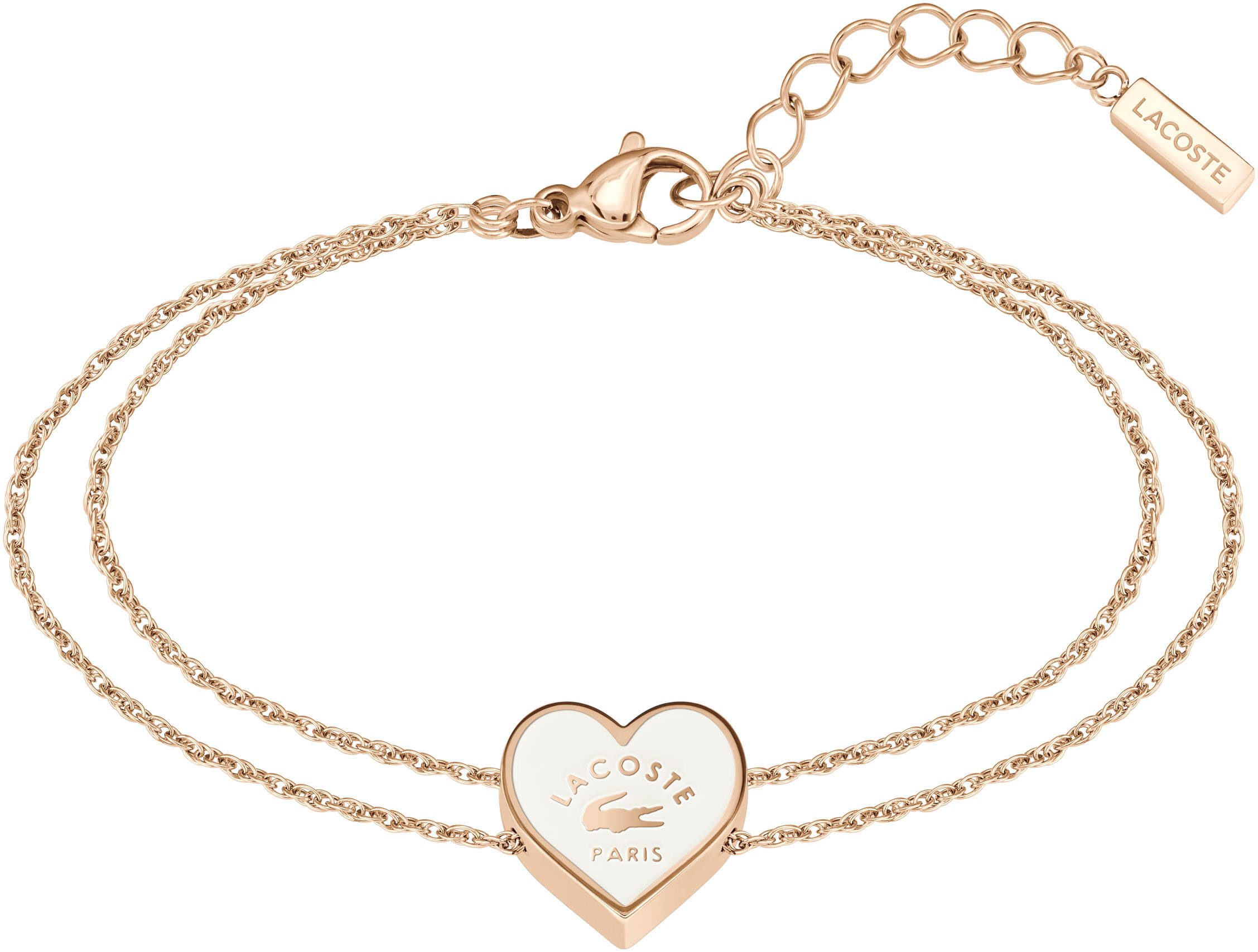 Lacoste Armkette LOVE MY CROC, Herz, 204...