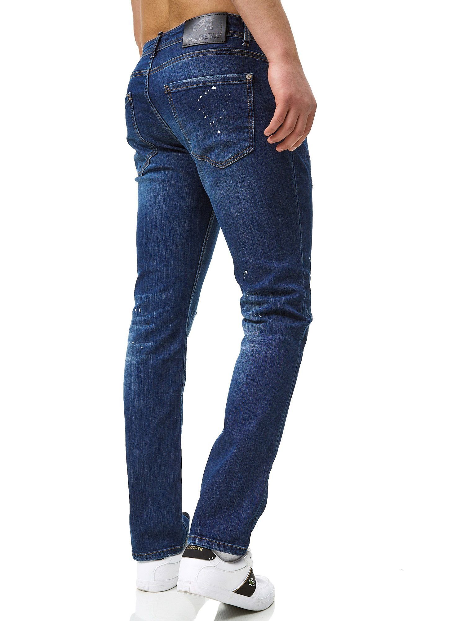 John Kayna Slim-fit-Jeans Jeans Slim Herrenhose Jeanshose Denim Herren J-709-JK Fit Designer Designerjeans Blau Bootcut, (Jeanshose Freizeit,Casual 1-tlg) Herrenjeans