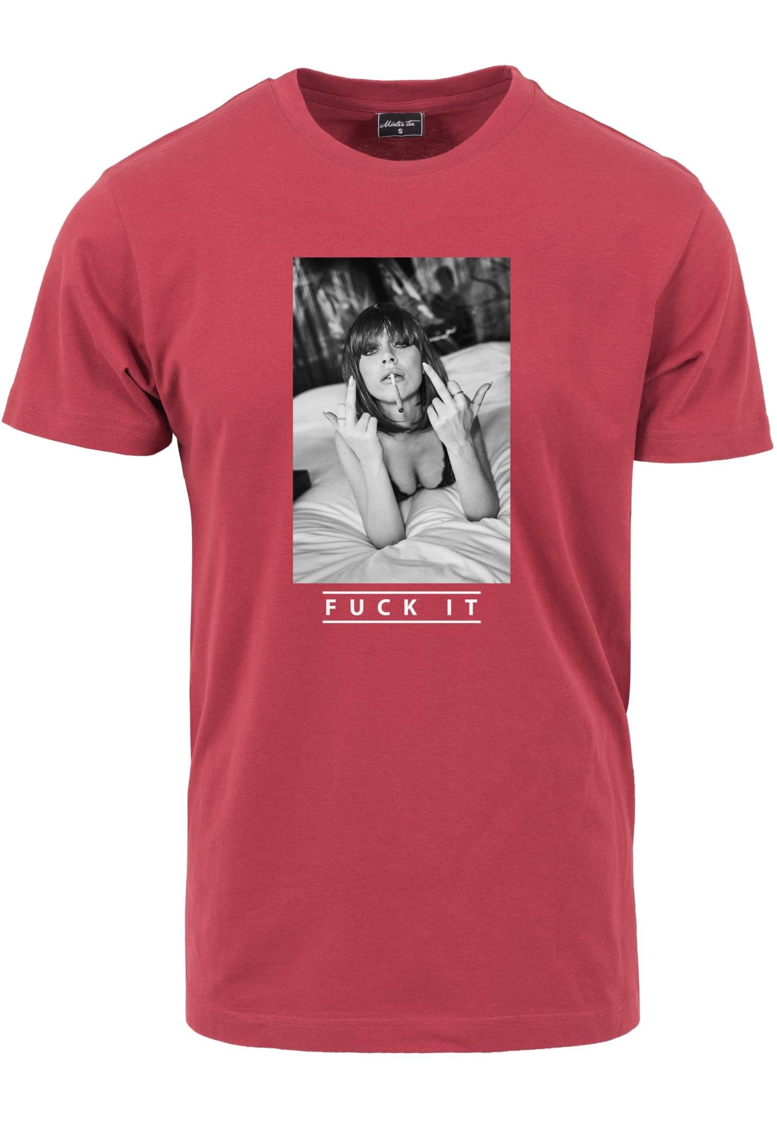 MisterTee T-Shirt Herren Fuck It 2.0 Tee (1-tlg) ruby