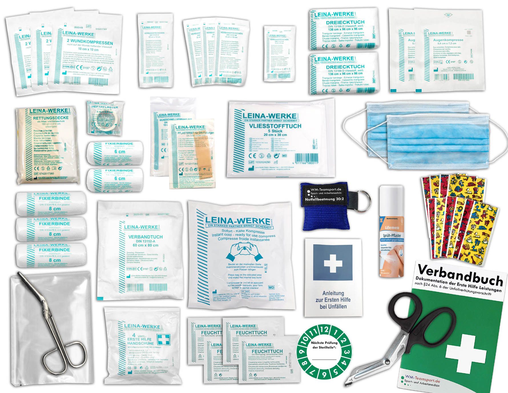 Erste-Hilfe-Set Komplett-Füllung Erste-Hilfe DIN 13157 PLUS 3 - KITA -