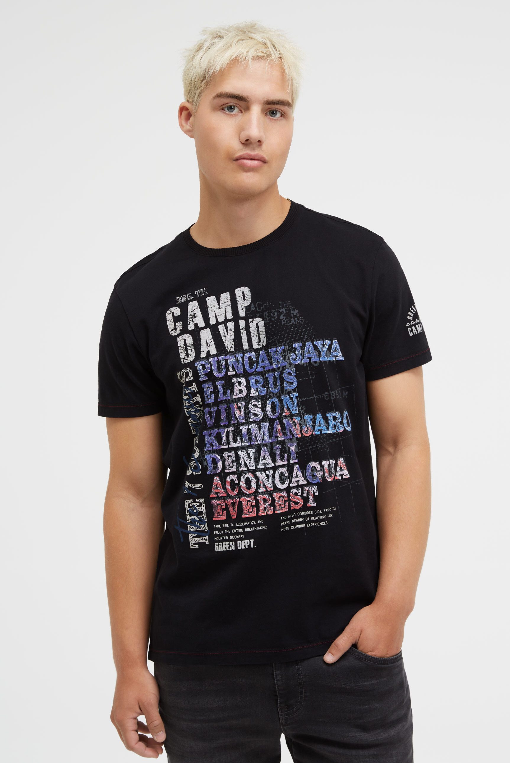 CAMP DAVID Rundhalsshirt mit Necktape günstig online kaufen