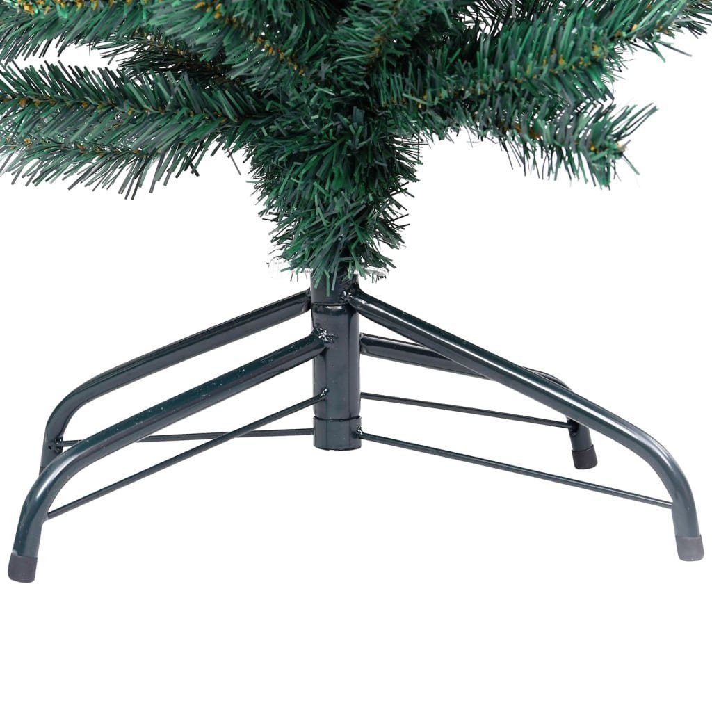 PVC Schlank Künstlicher Ständer cm Weihnachtsbaum 120 mit furnicato Grün