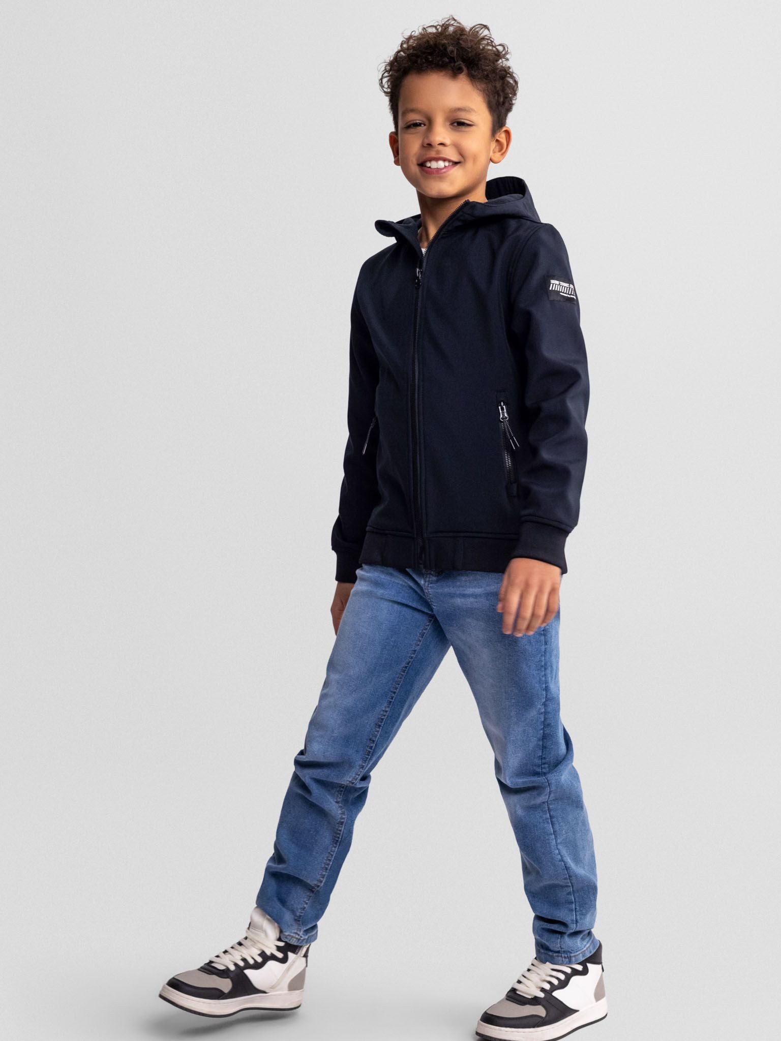MINOTI Softshelljacke Stehkragen mit Kinnschutz