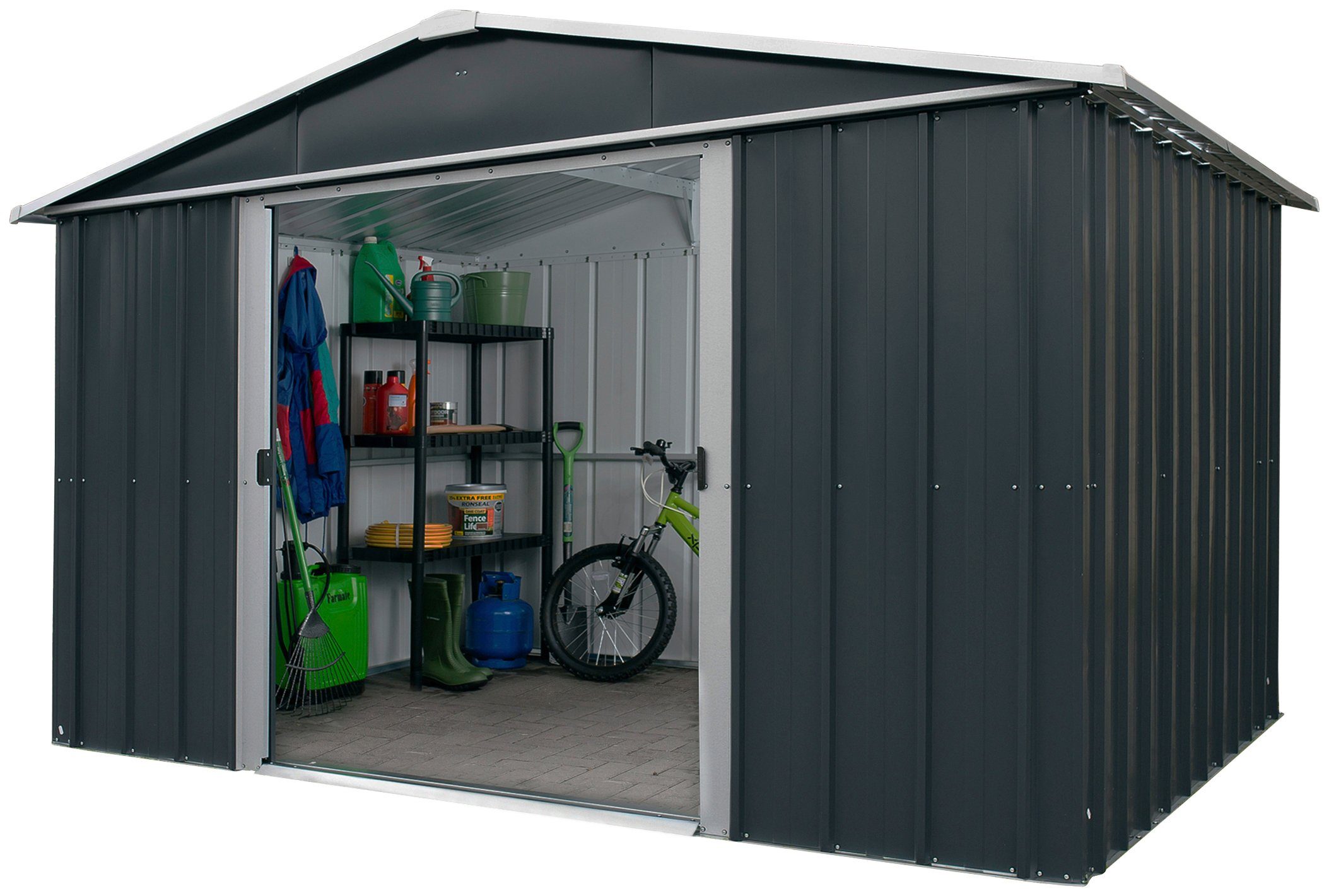 YARDMASTER Gerätehaus »Heidelberg 67«, BxT 202x217 cm, (Set), Metall