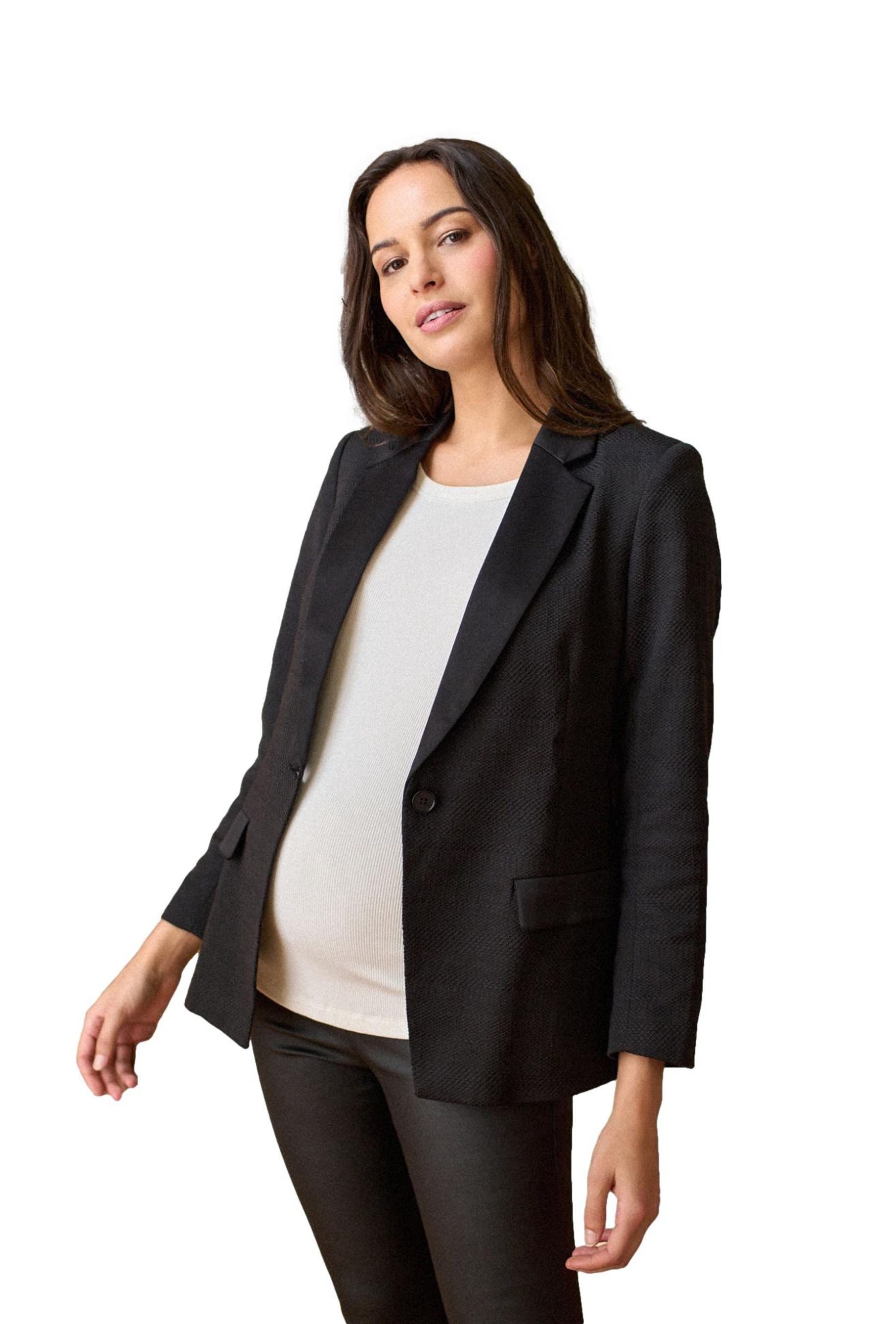 Seraphine Jackenblazer Seraphine Smokingjacke Umstandsmode (1-tlg)