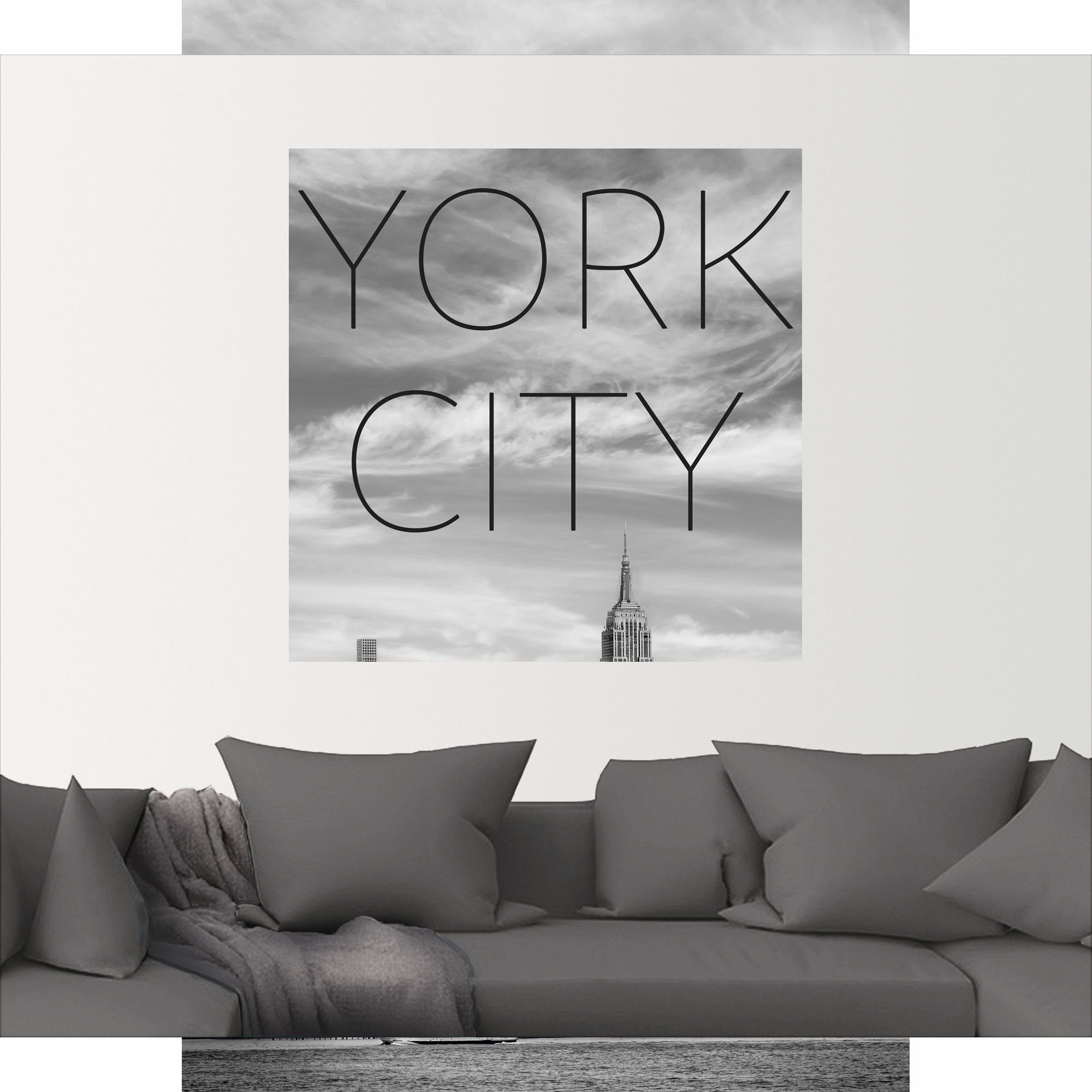 New (1 Alubild, Manhattan, York Poster oder St), Wandaufkleber Wandbild Midtown in Größen versch. als Leinwandbild, Artland NYC
