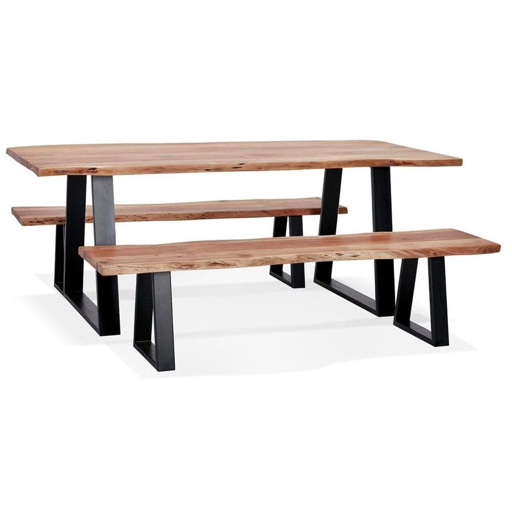 Kokoon Natur/Tiefschwarz-Natur MORI TABLE Esstisch Design