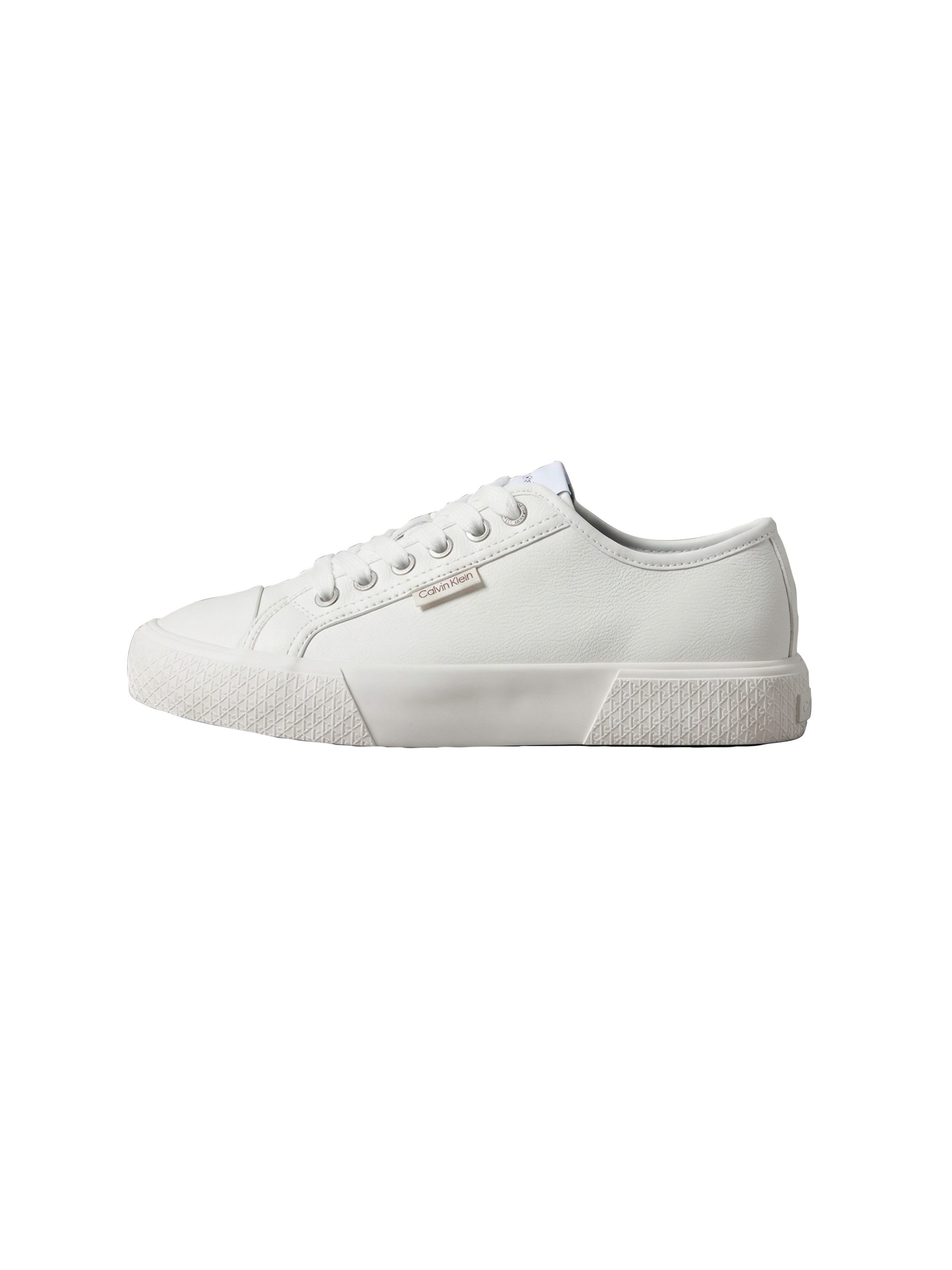 Calvin Klein VULC LACE UP LOW LTH Plateausneaker Schnürschuh, Halbschuh, Trendschuh mit Logoschriftzug