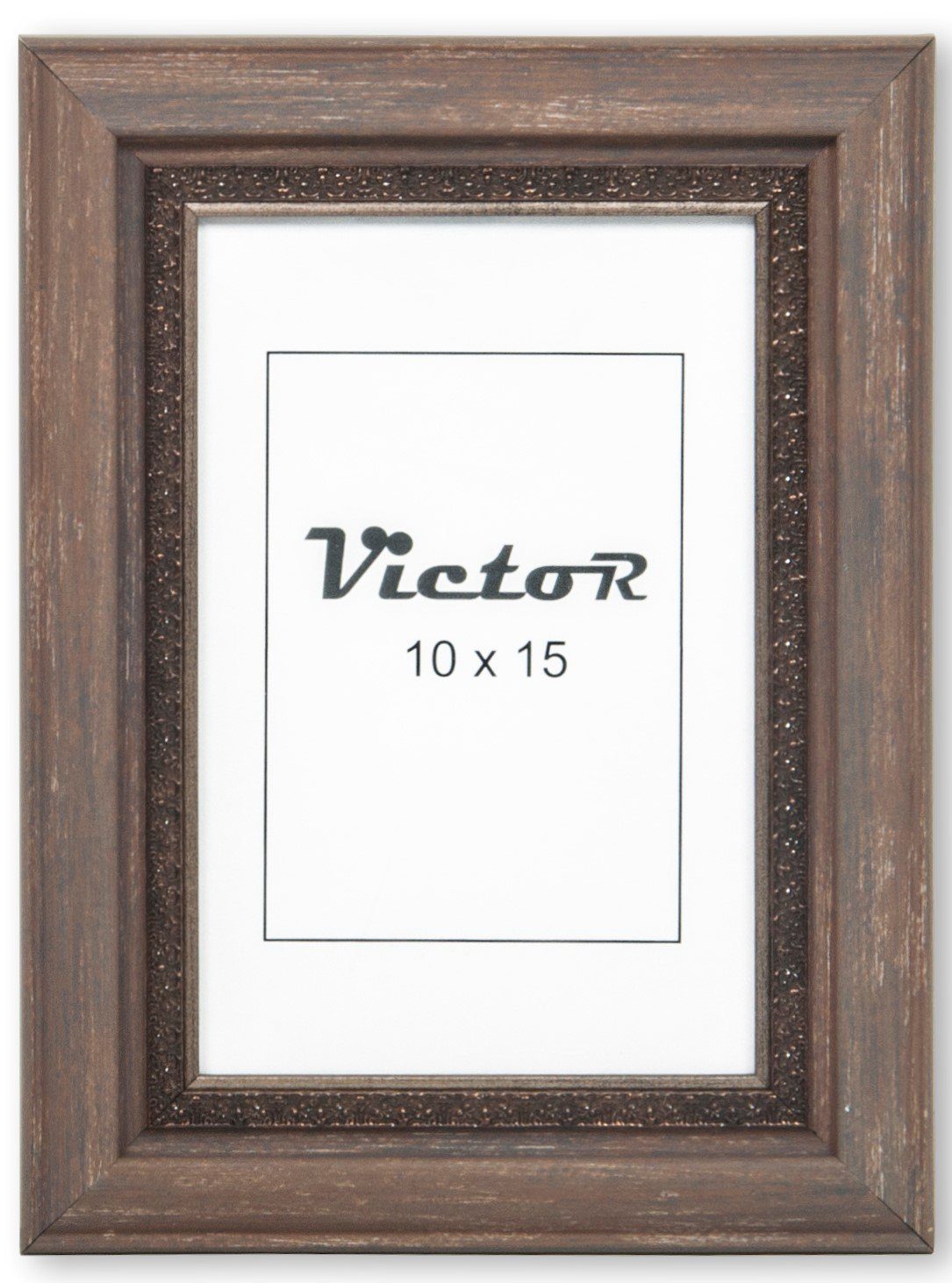 Victor (Zenith) Bilderrahmen Boho, braun, in 10x15 cm, Landhausstil, mit bruchsicherem Acrylglas