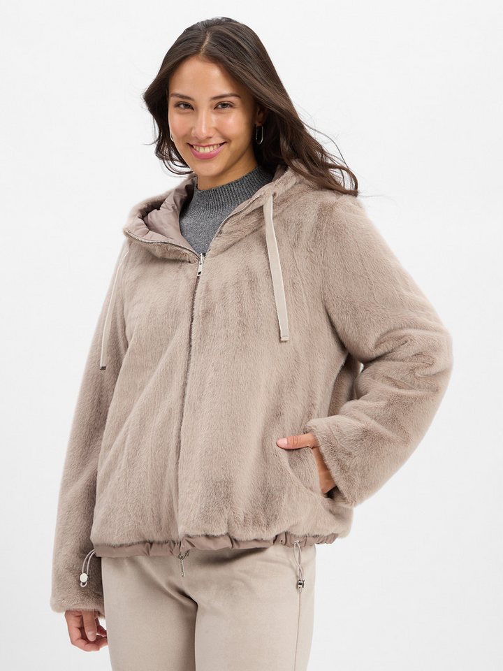 ROFA FASHION GROUP Sweatjacke, Verstellbarer Gummizug am Saum