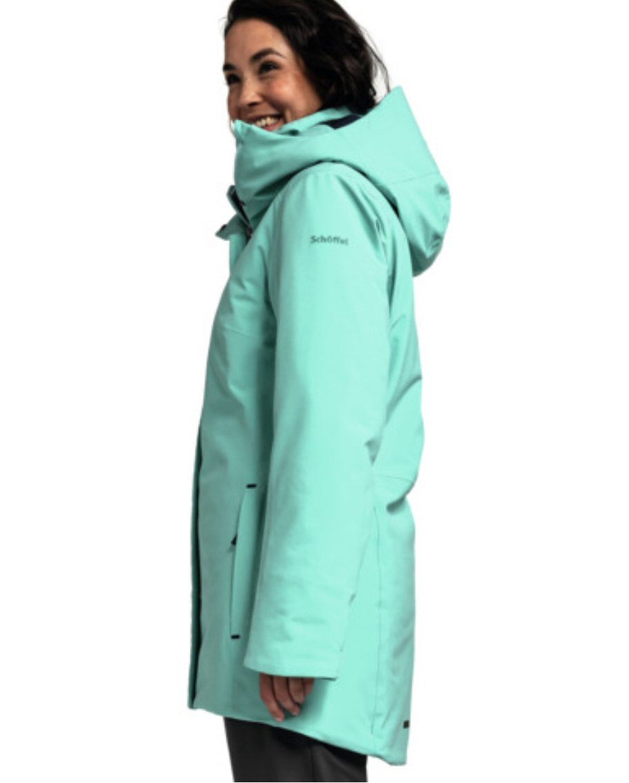 Schöffel Wintermantel Insulated Shoredrive Parka (wasser- und winddicht) aquablau Damen
